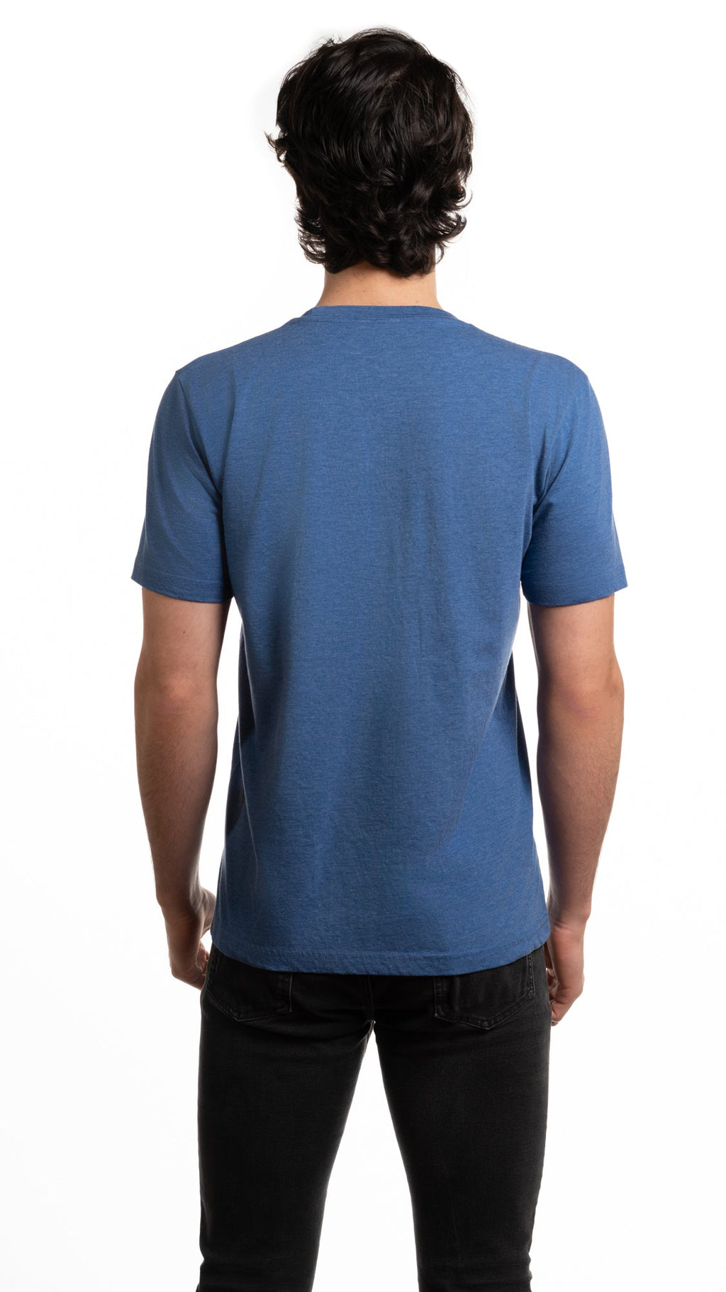 T-shirt ras du cou en mélange de coton pour homme