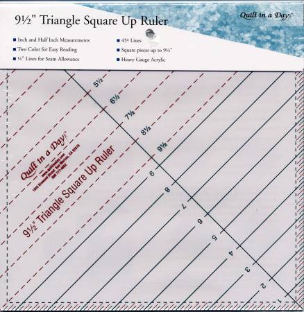 Règle triangulaire pour courtepointe en un jour