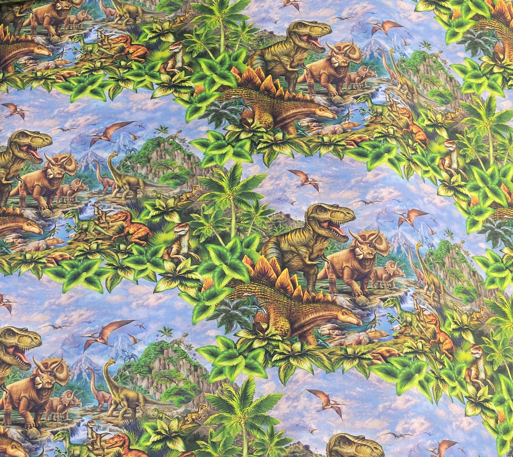 Paysage de dinosaures - Voyage jurassique - 1649-29768-X