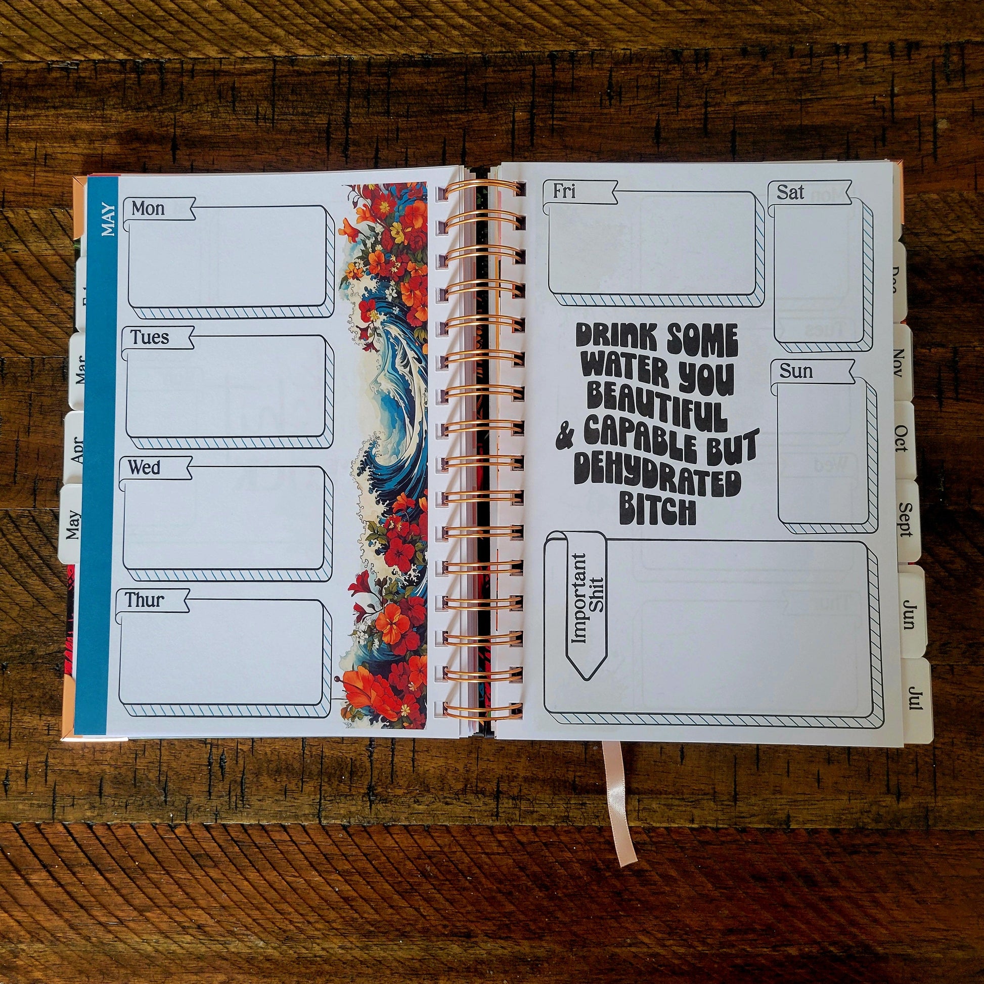 Organized Fucking Chaos Undated Sweary Planner | Day Planner