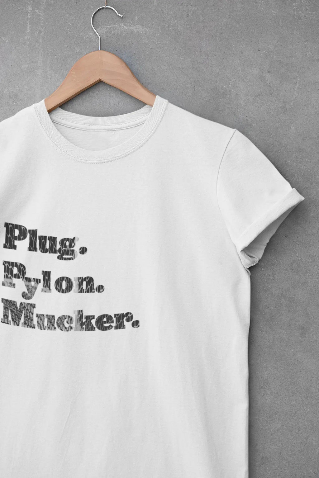 Plug Pylon Mucker T-Shirt - Hockey Hard Worker - Blue Collar Hockey - Maple Stick Hockey - True Fan Gift