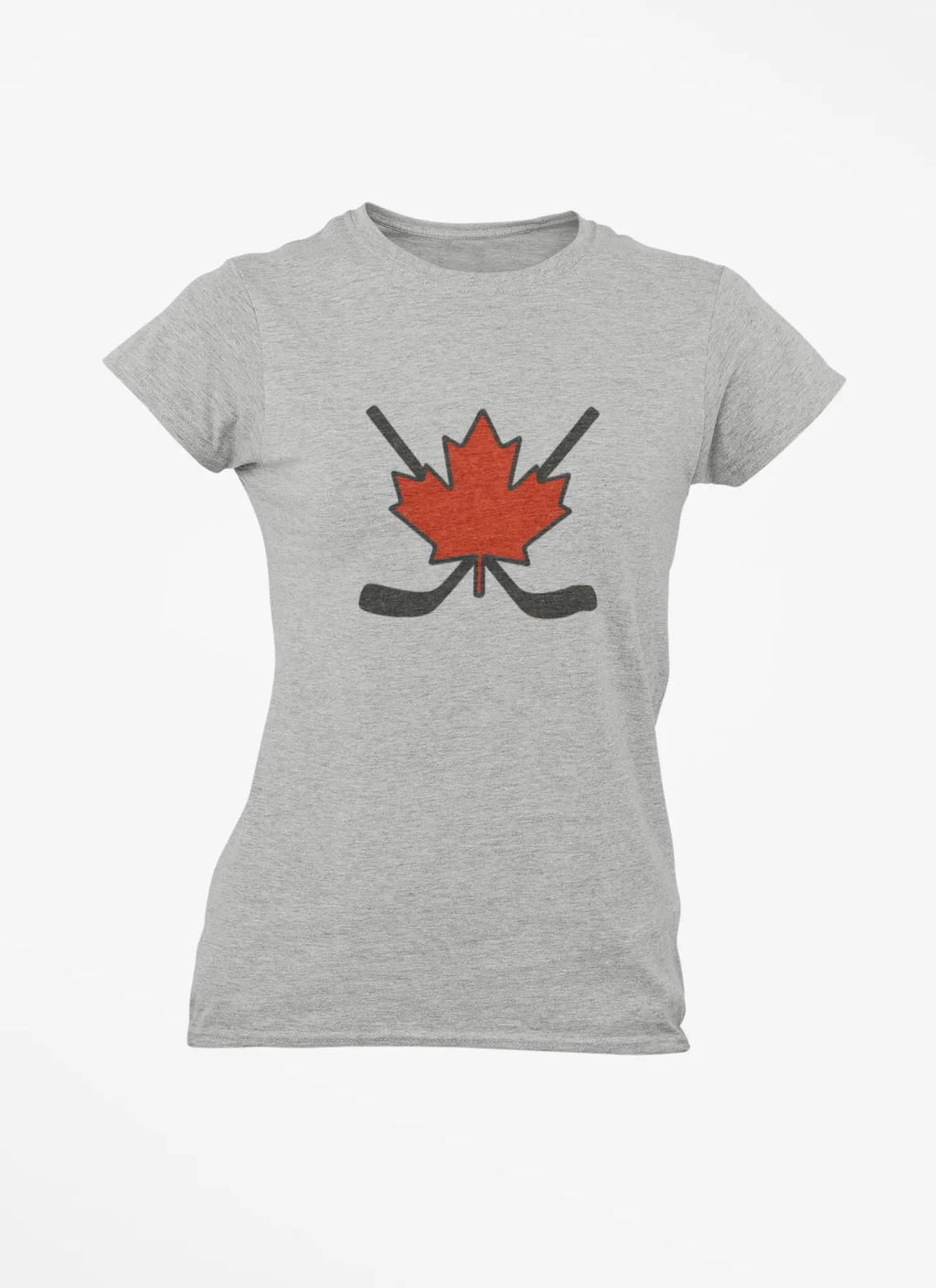 T-shirt femme Maple Leaf Hockey Sticks – Fierté du hockey canadien 