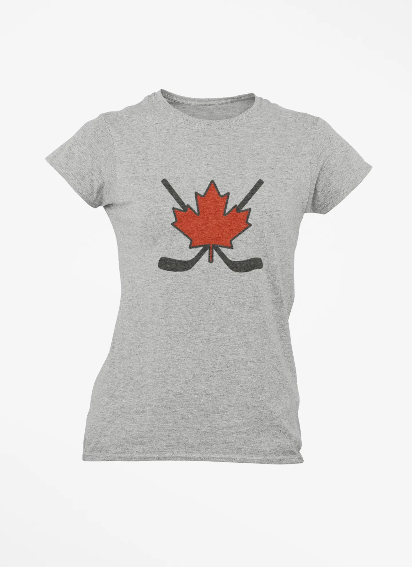 T-shirt femme Maple Leaf Hockey Sticks – Fierté du hockey canadien 
