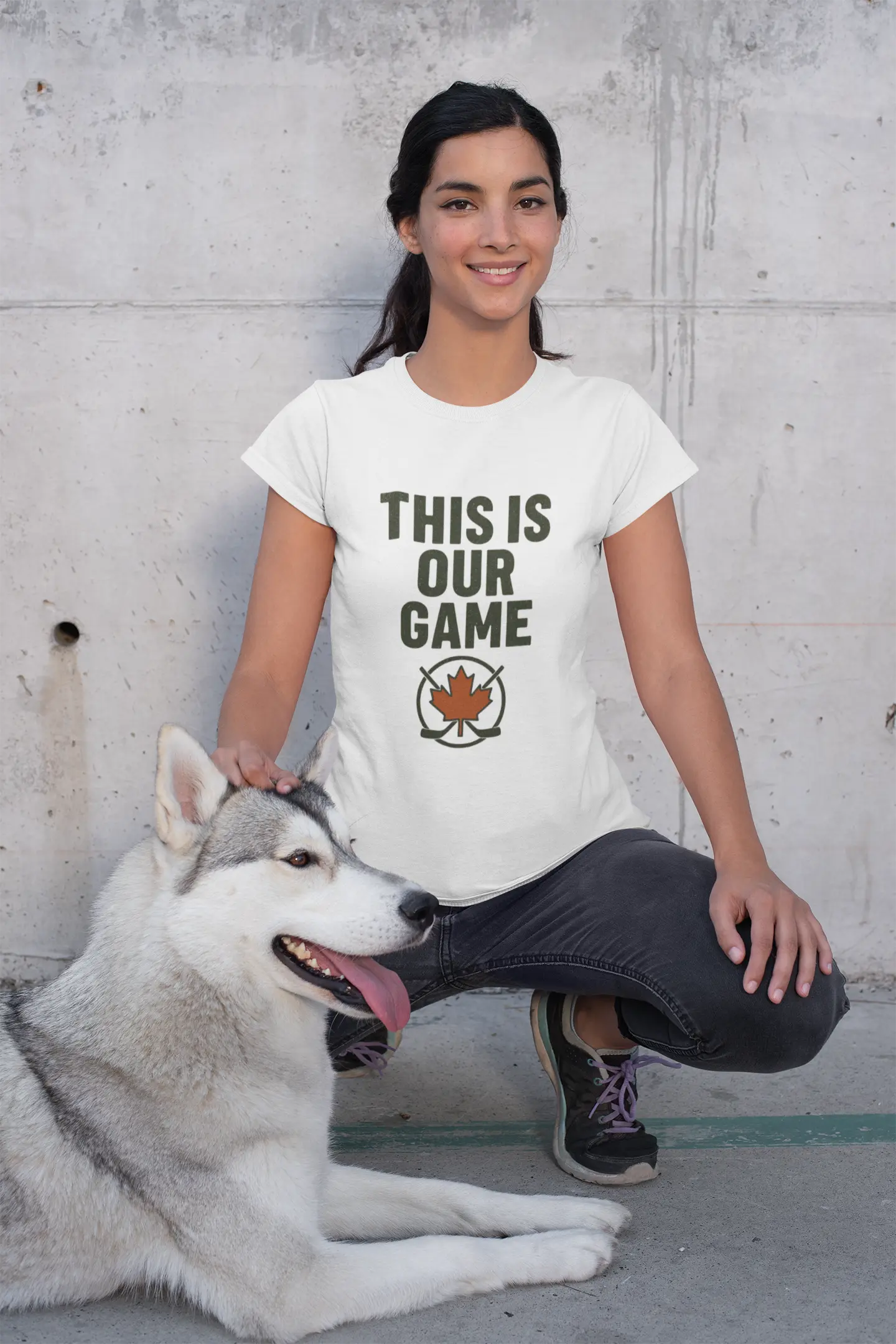 T-shirt jeunesse « This Is Our Game » – T-shirt feuille d’érable canadienne