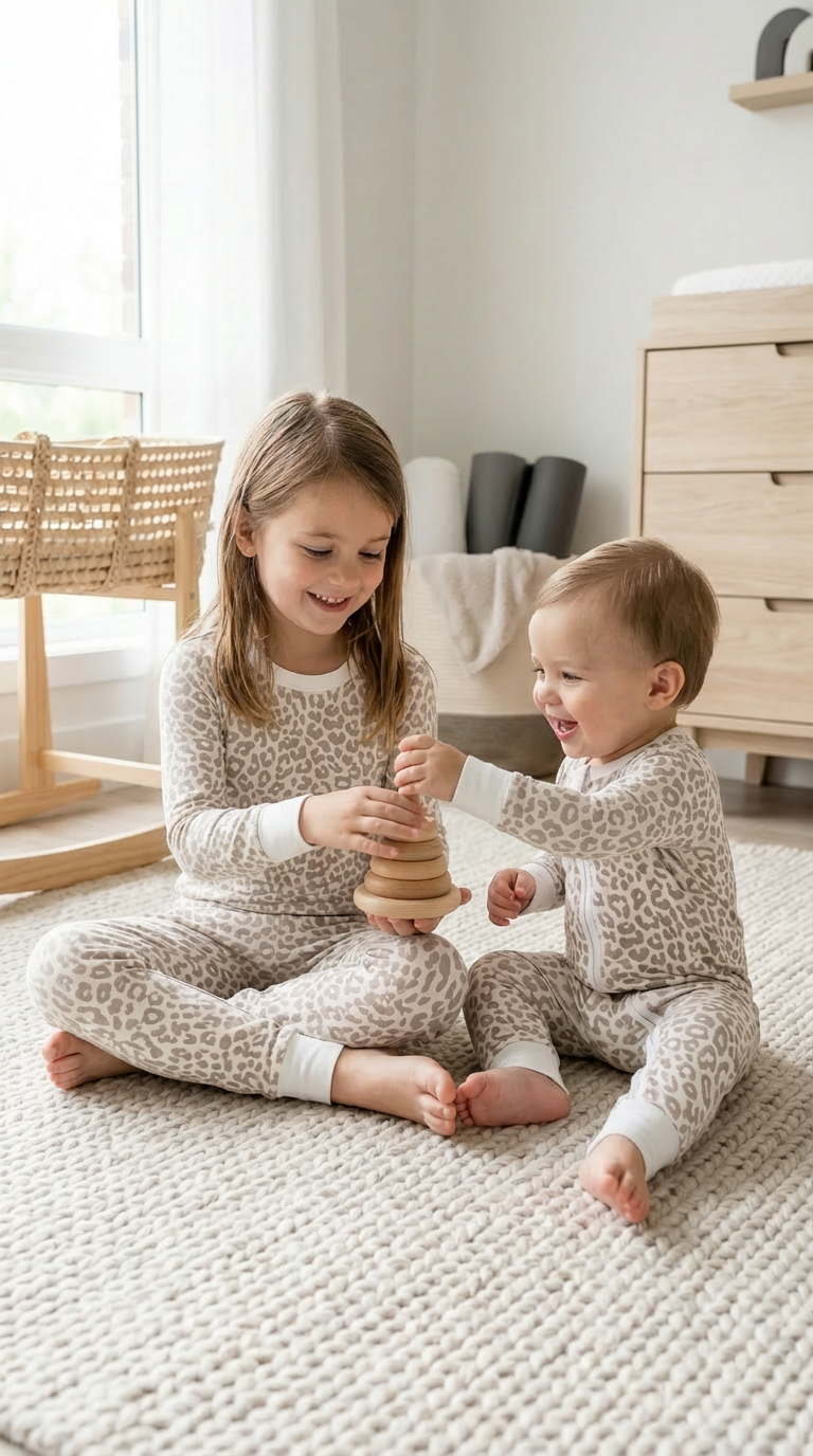 Léopard abricot - Deux pièces