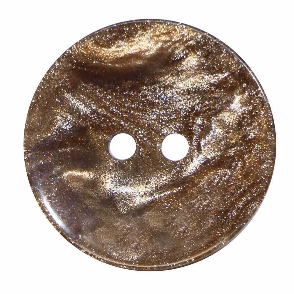Elan ; Bouton 2 trous, caramel, 18 mm