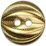 Elan ; Bouton 2 trous, doré, 13 mm