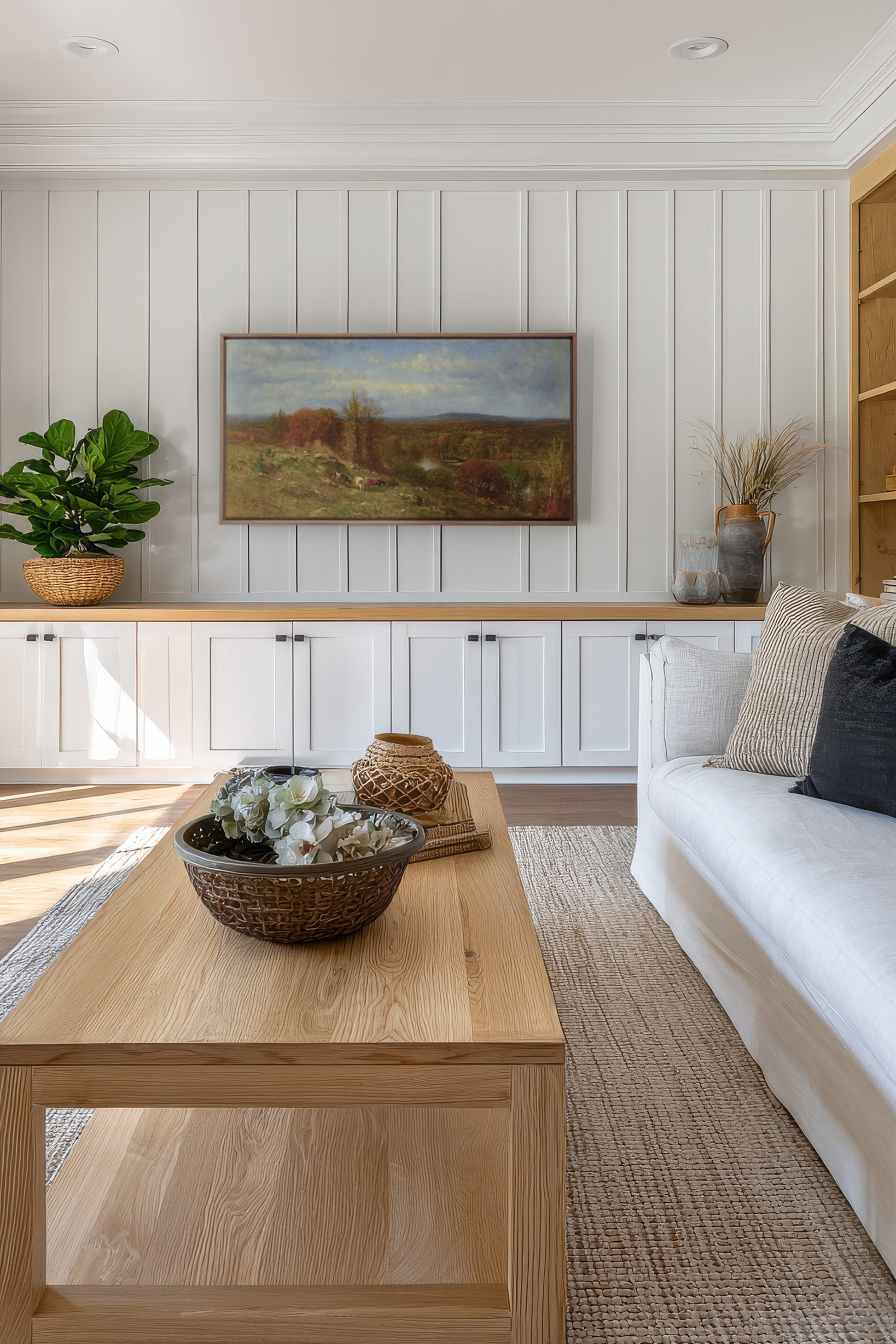 Stretched Canvas Artwork: Countryside Glow