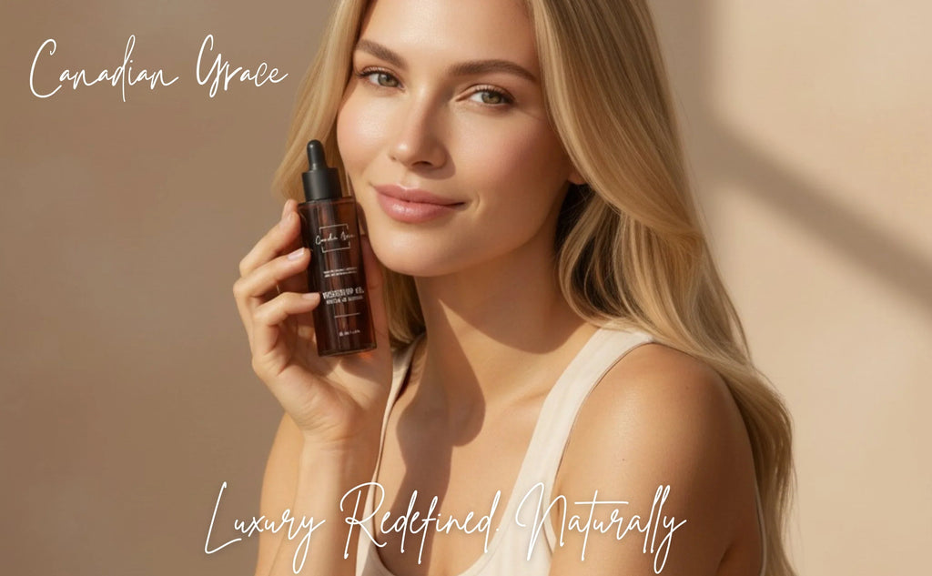 Canadian Grace 100% Organic Rosehip Oil – For Fine Lines, Uneven Tone & Brighter-Looking Skin
