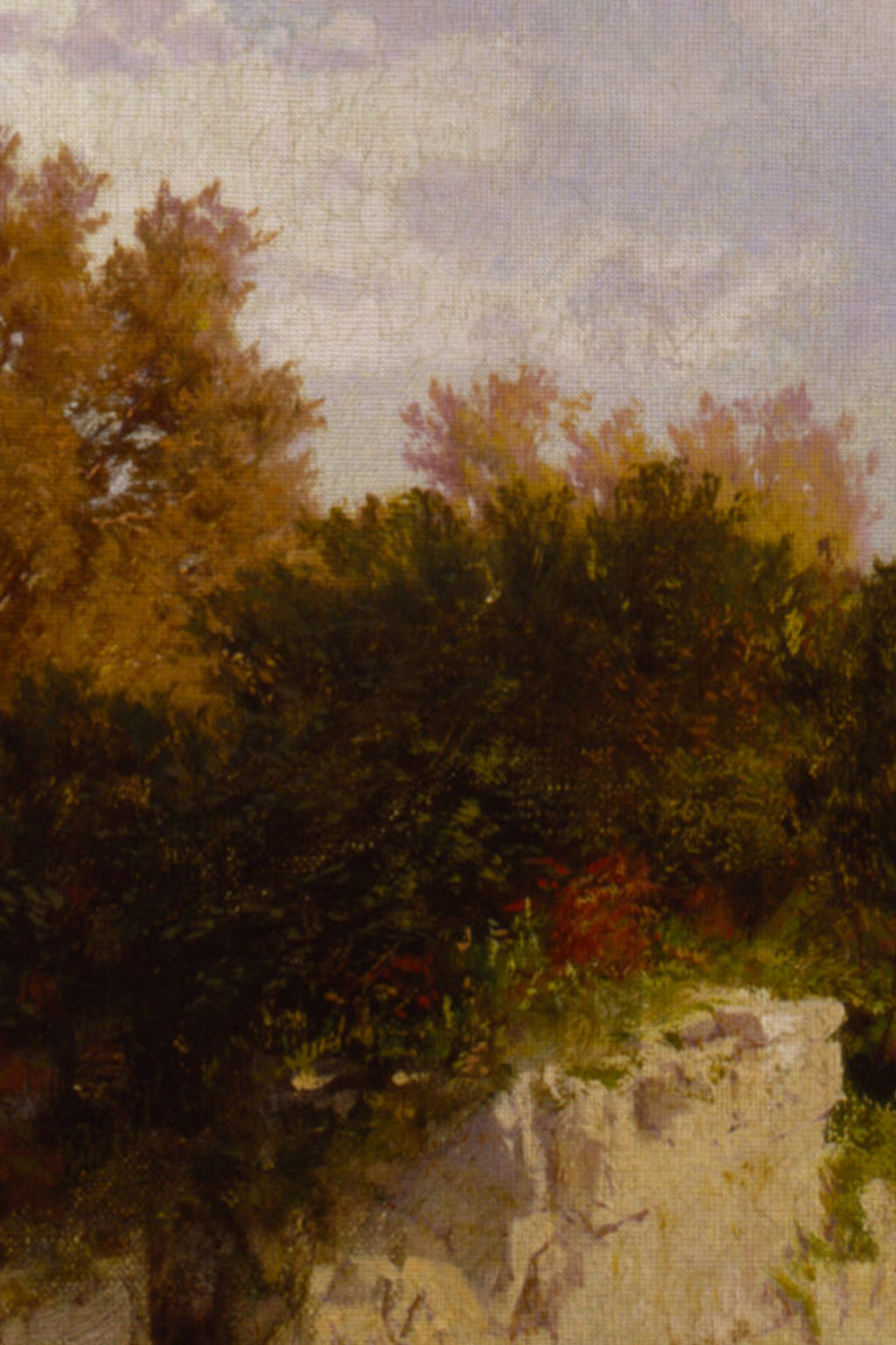 Autumn Reflections, Vintage Bronze Frame