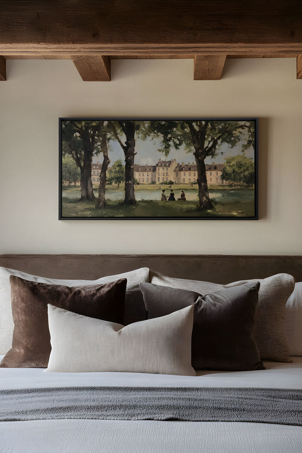 Summer at the Estate, Stretched Canvas Artwork