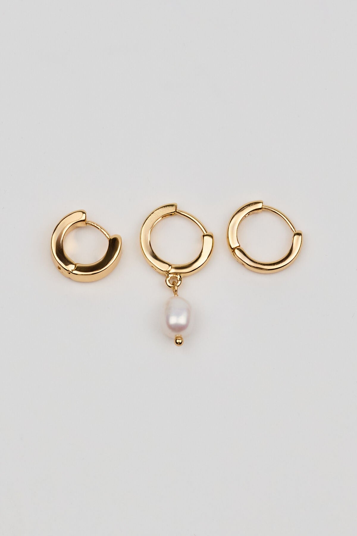 Lot de 3 boucles d'oreilles de fête en perles