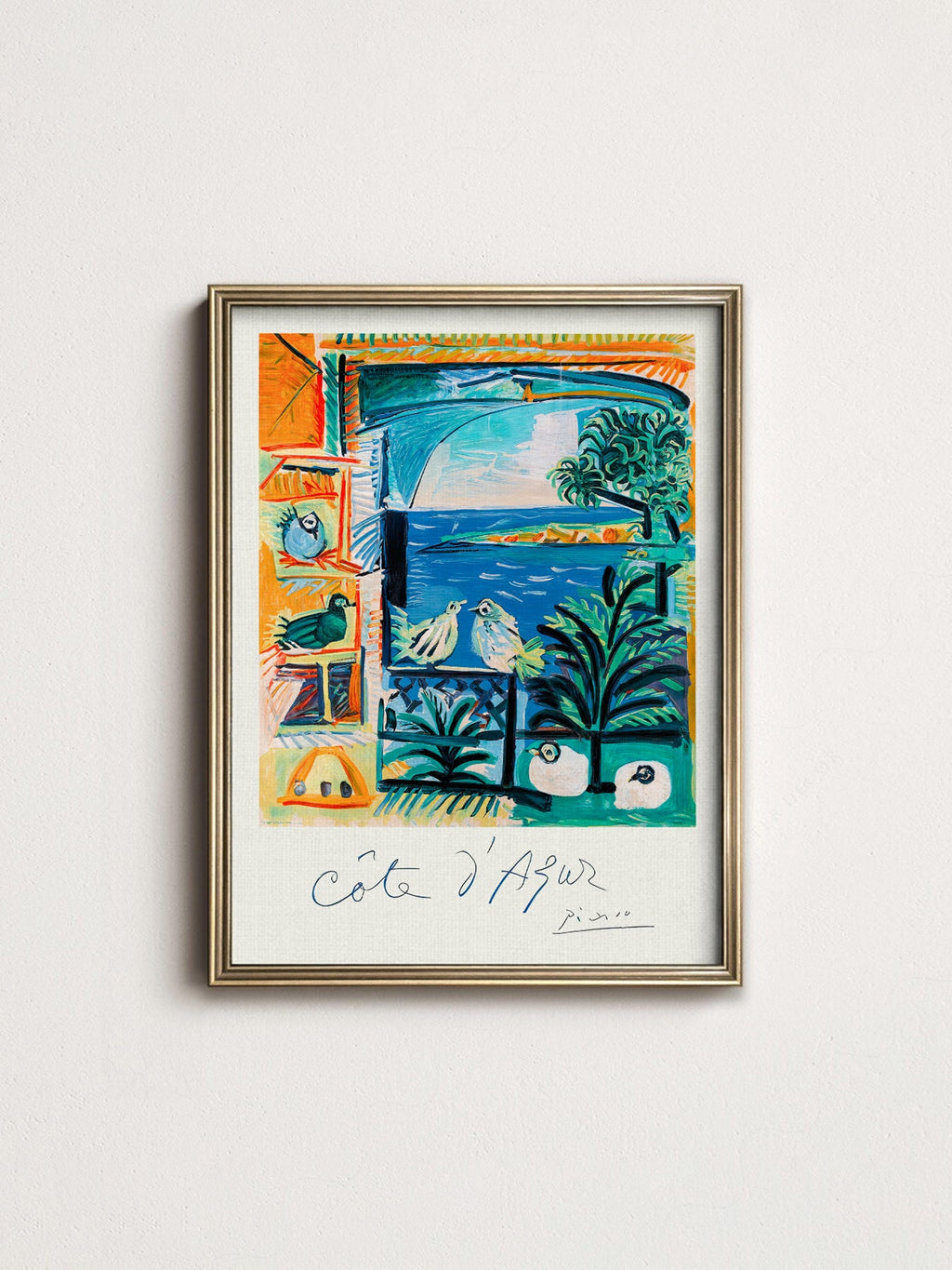 Pablo Picasso Côte d'Azur Art Print – French Riviera Wall Poster