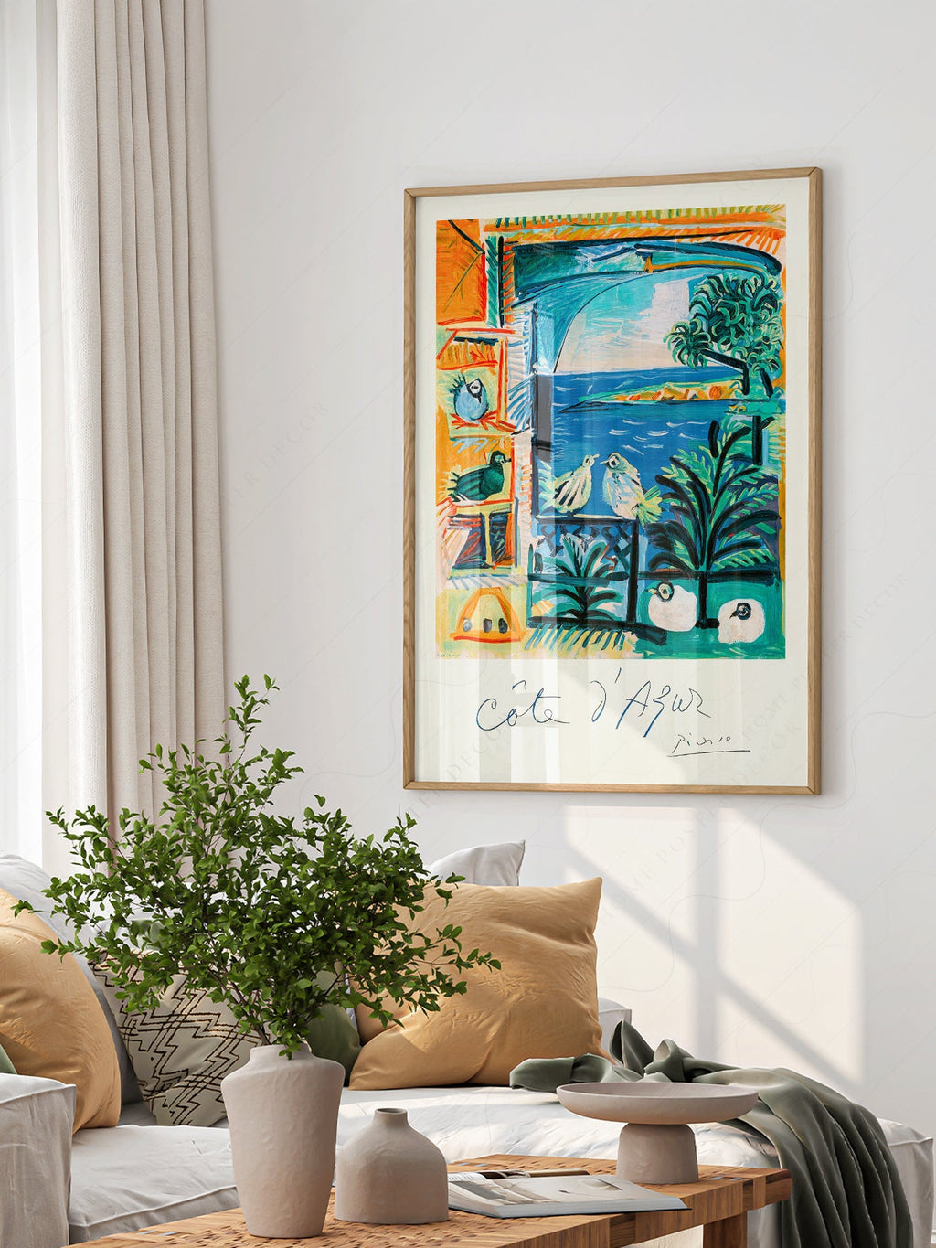 Pablo Picasso Côte d'Azur Art Print – French Riviera Wall Poster