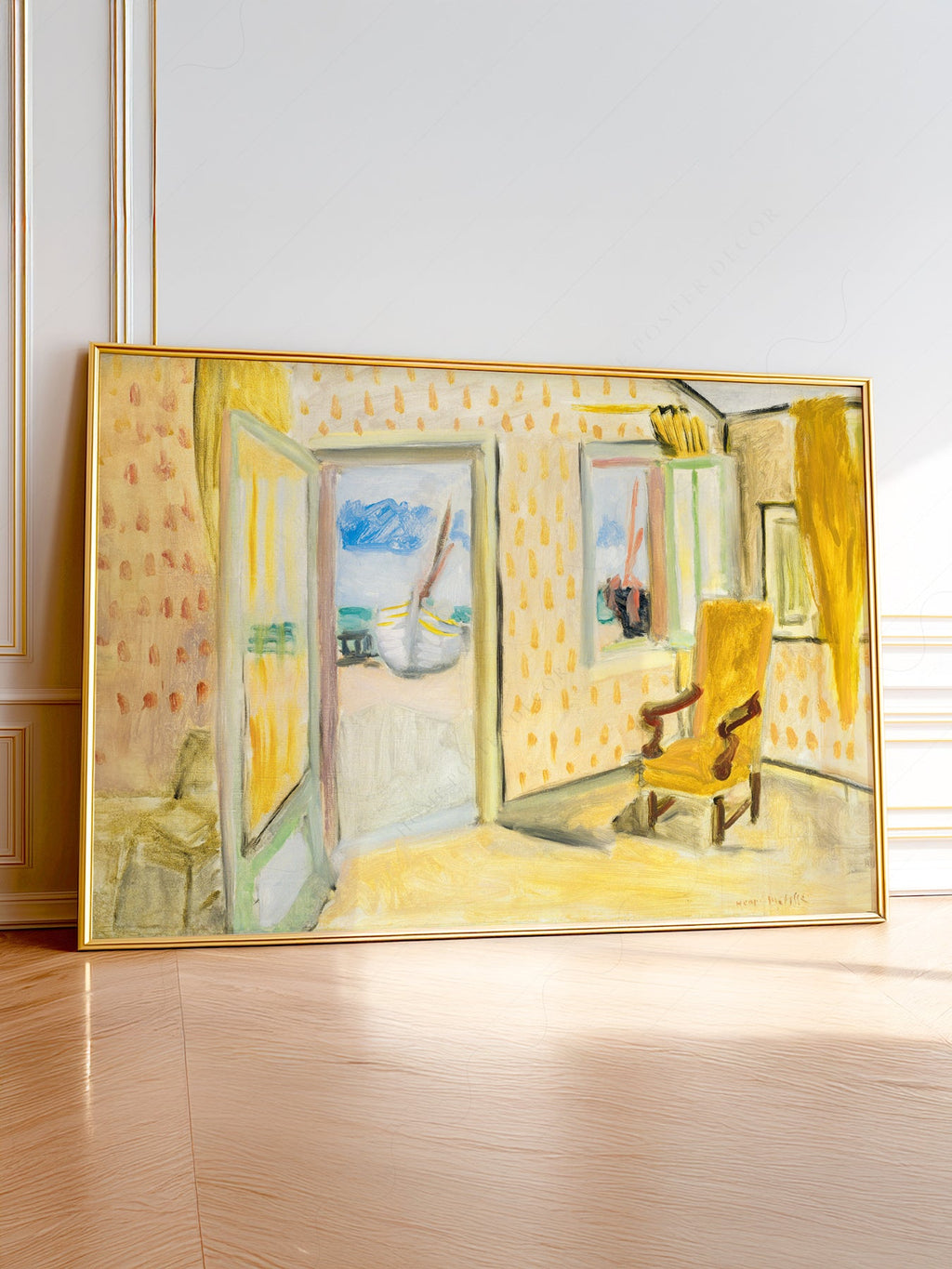 Henri Matisse The Yellow Room Art Print – Museum Interior Wall Art