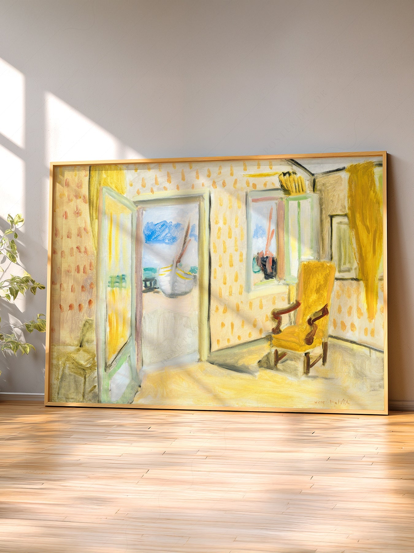 Henri Matisse The Yellow Room Art Print – Museum Interior Wall Art