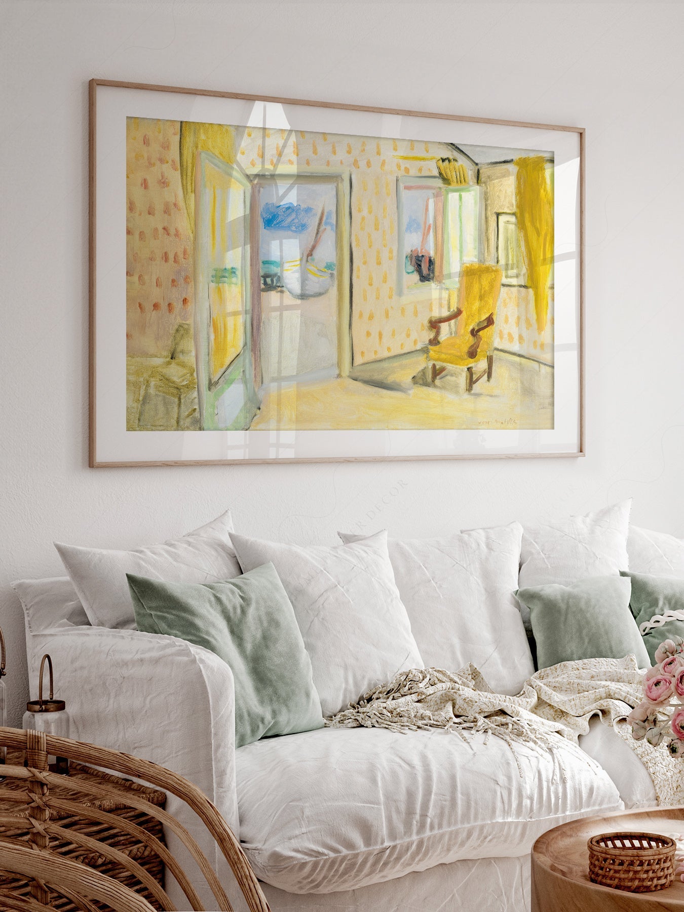 Henri Matisse The Yellow Room Art Print – Museum Interior Wall Art