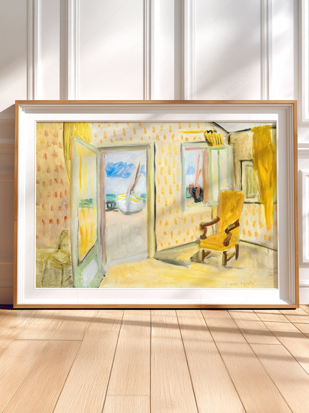 Henri Matisse The Yellow Room Art Print – Museum Interior Wall Art