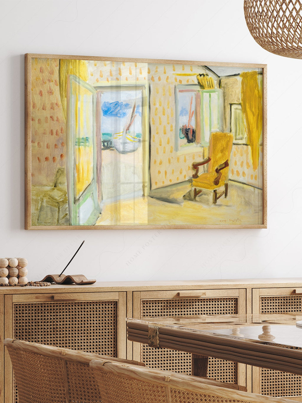 Henri Matisse The Yellow Room Art Print – Museum Interior Wall Art
