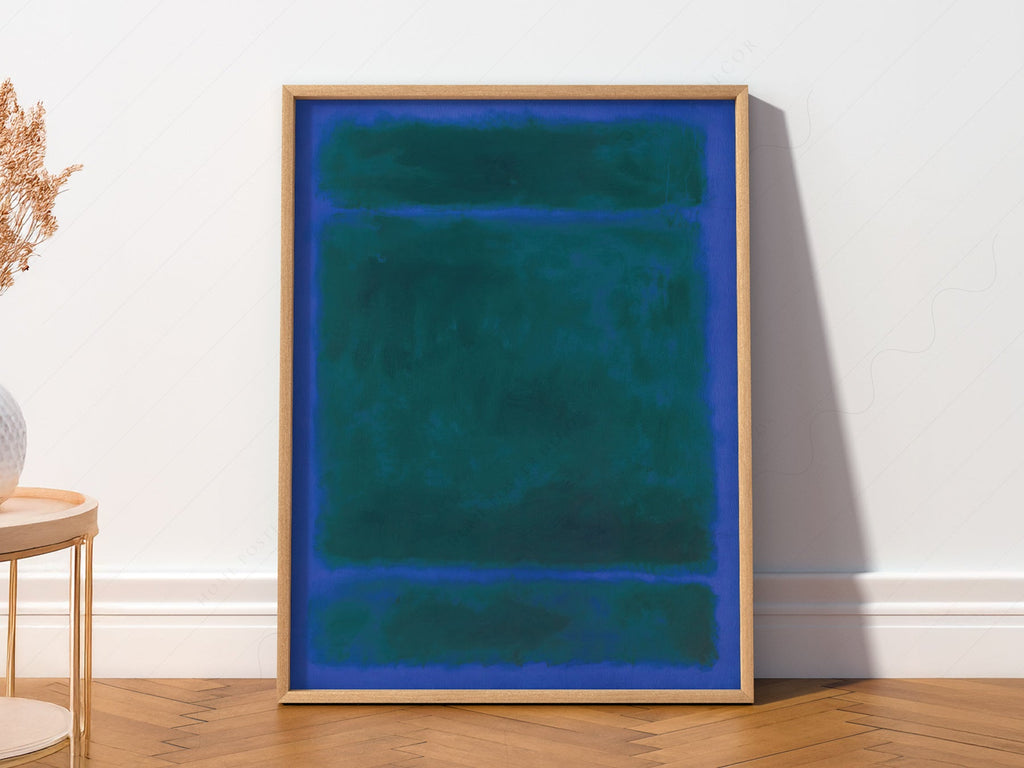 Mark Rothko Blue Green Untitled Art Print – Abstract Expressionist Poster