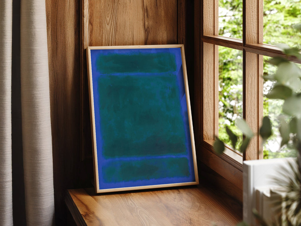 Mark Rothko Blue Green Untitled Art Print – Abstract Expressionist Poster