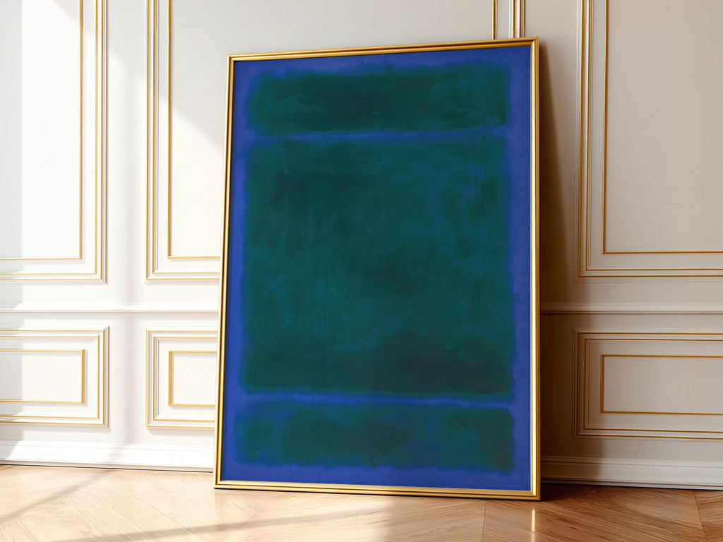 Mark Rothko Blue Green Untitled Art Print – Abstract Expressionist Poster