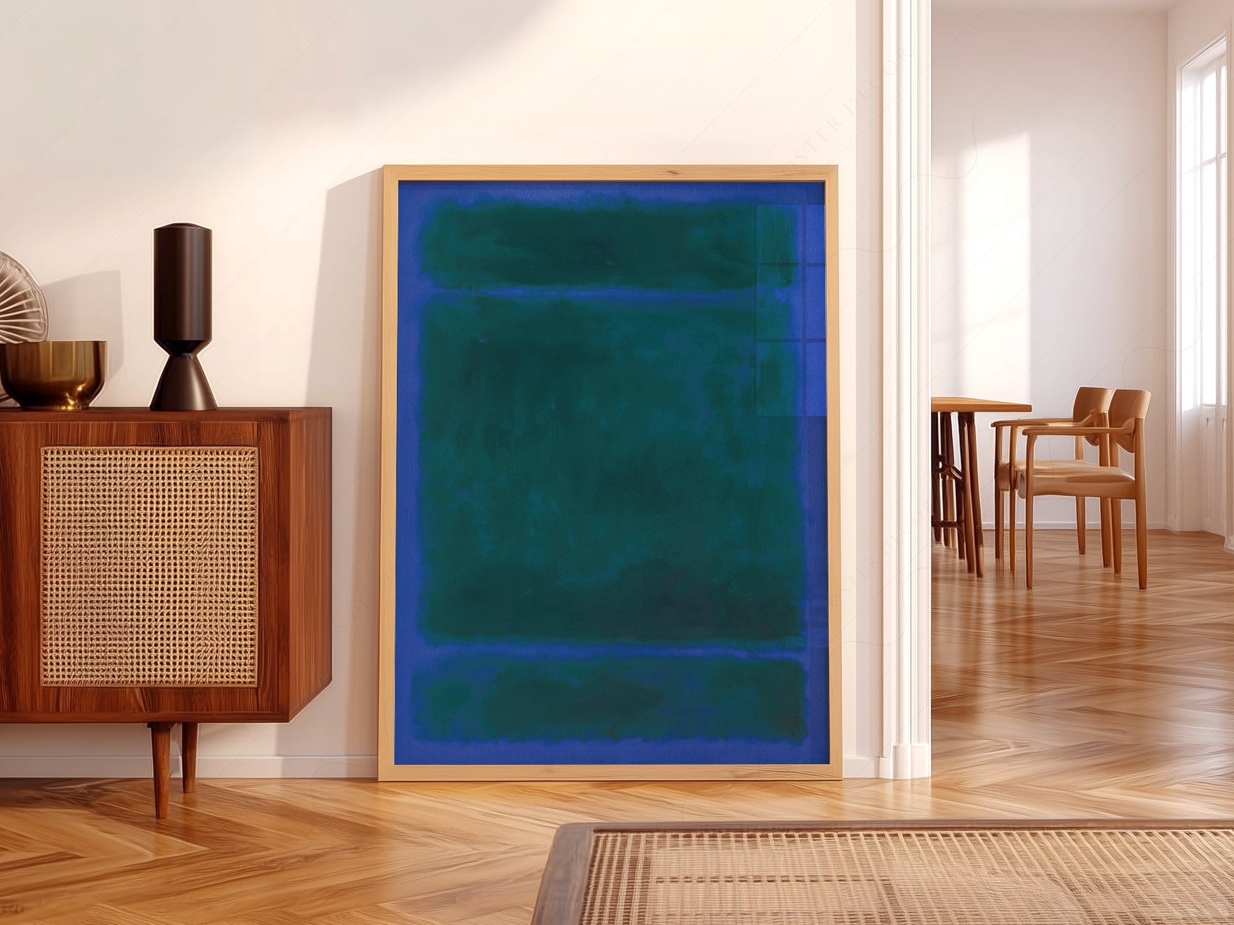 Mark Rothko Blue Green Untitled Art Print – Abstract Expressionist Poster
