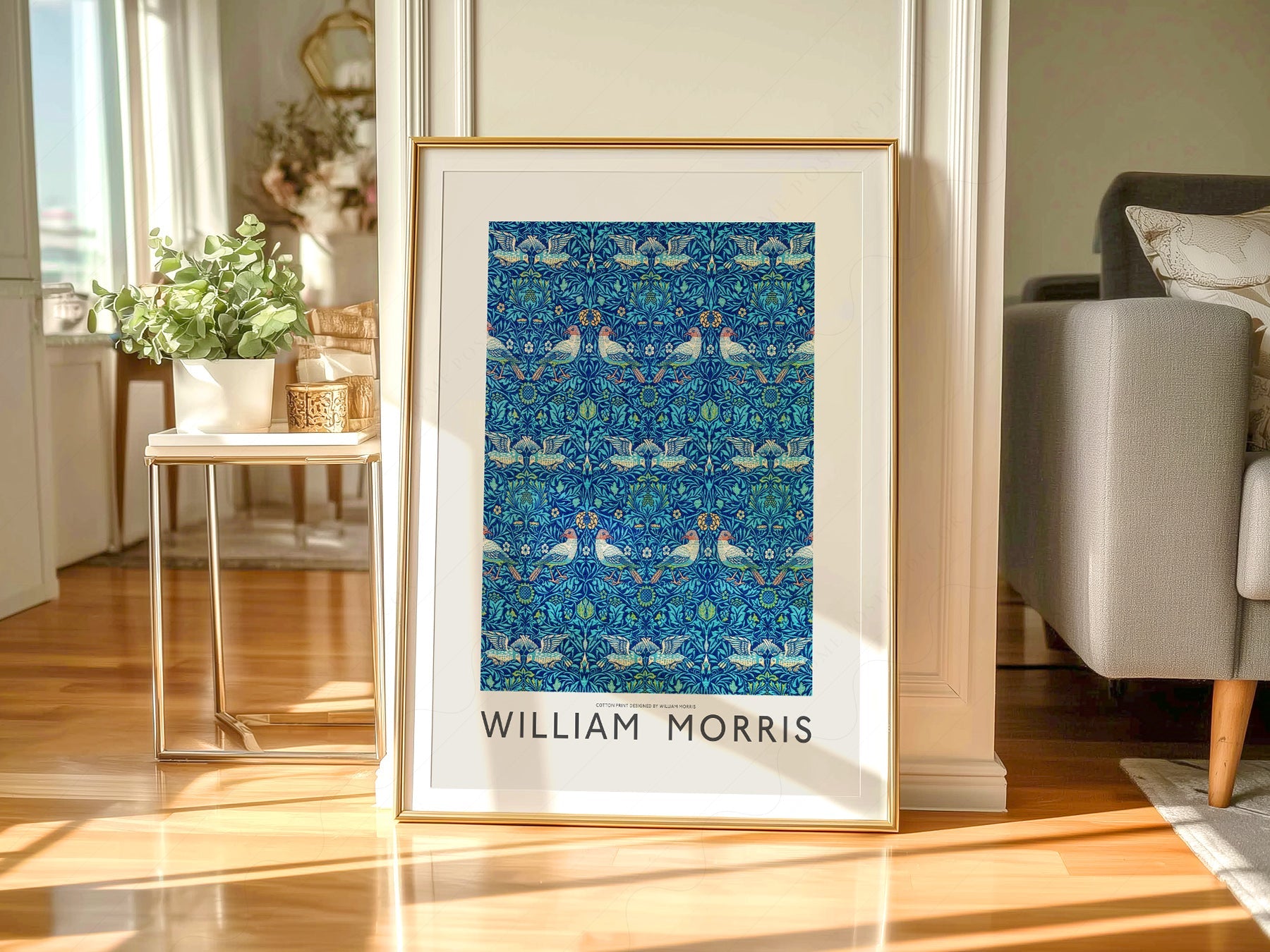 William Morris Bird Pattern Art Print – Arts and Crafts Wall Decor