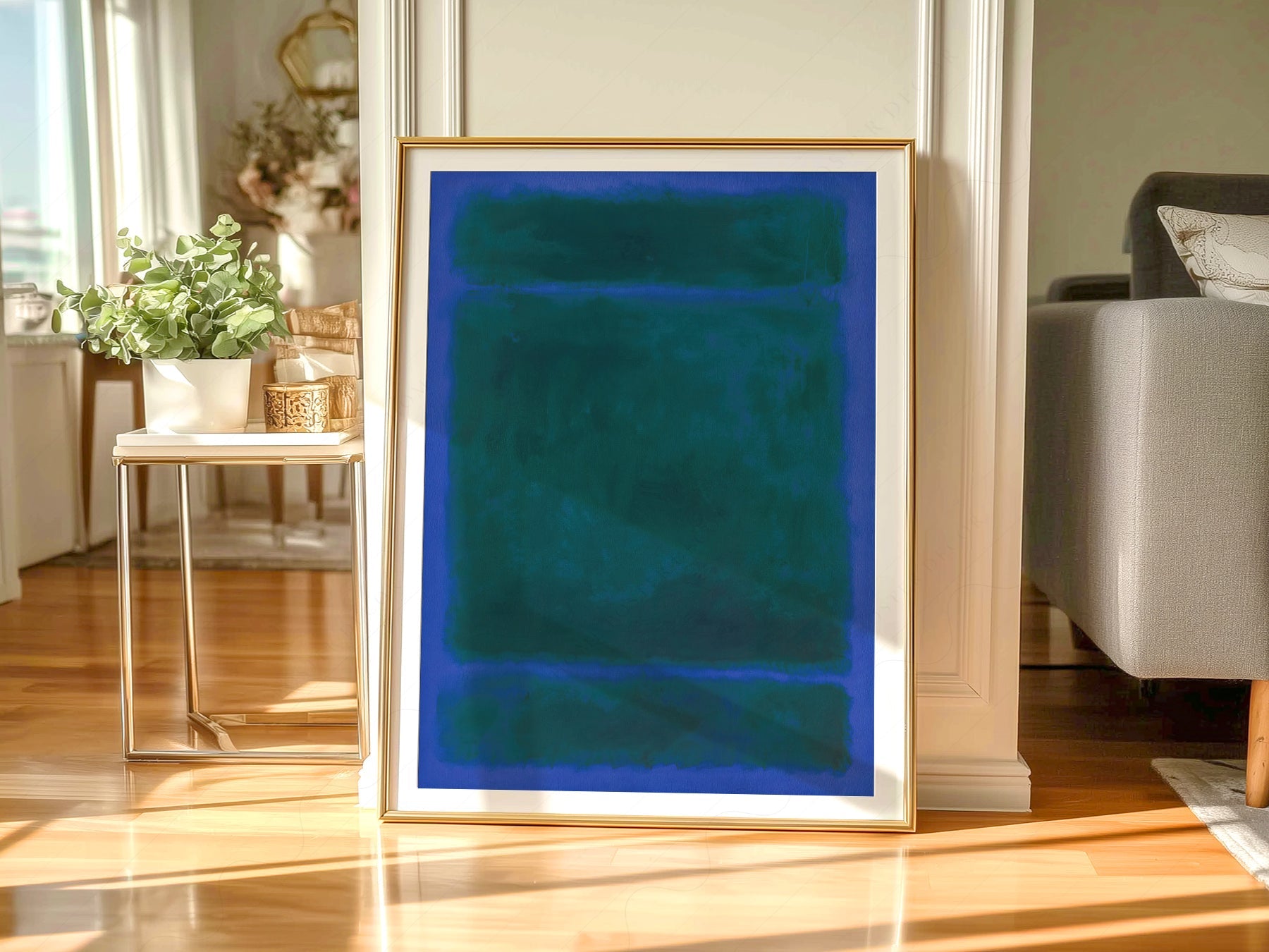 Mark Rothko Blue Green Untitled Art Print – Abstract Expressionist Poster