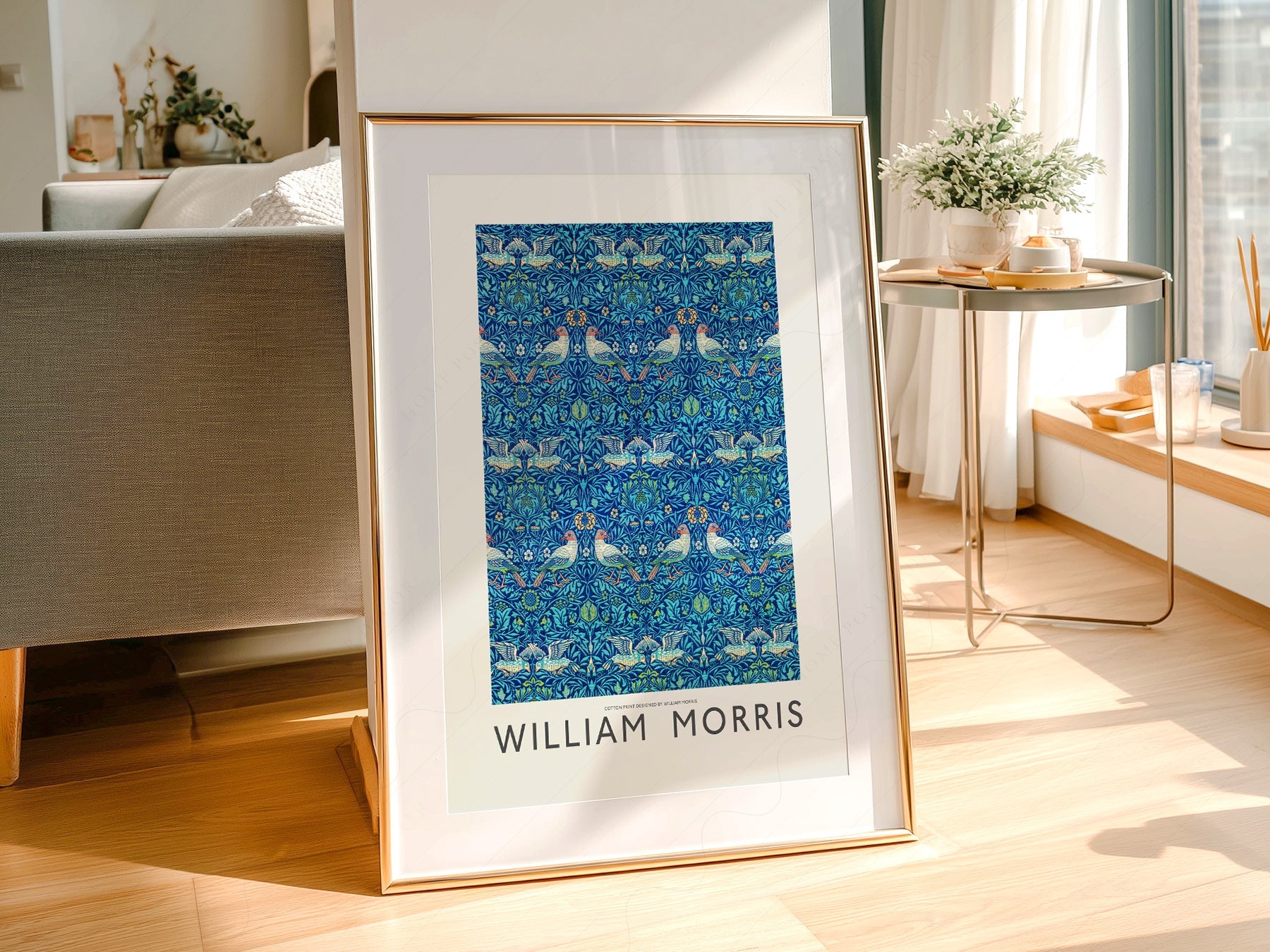 William Morris Bird Pattern Art Print – Arts and Crafts Wall Decor