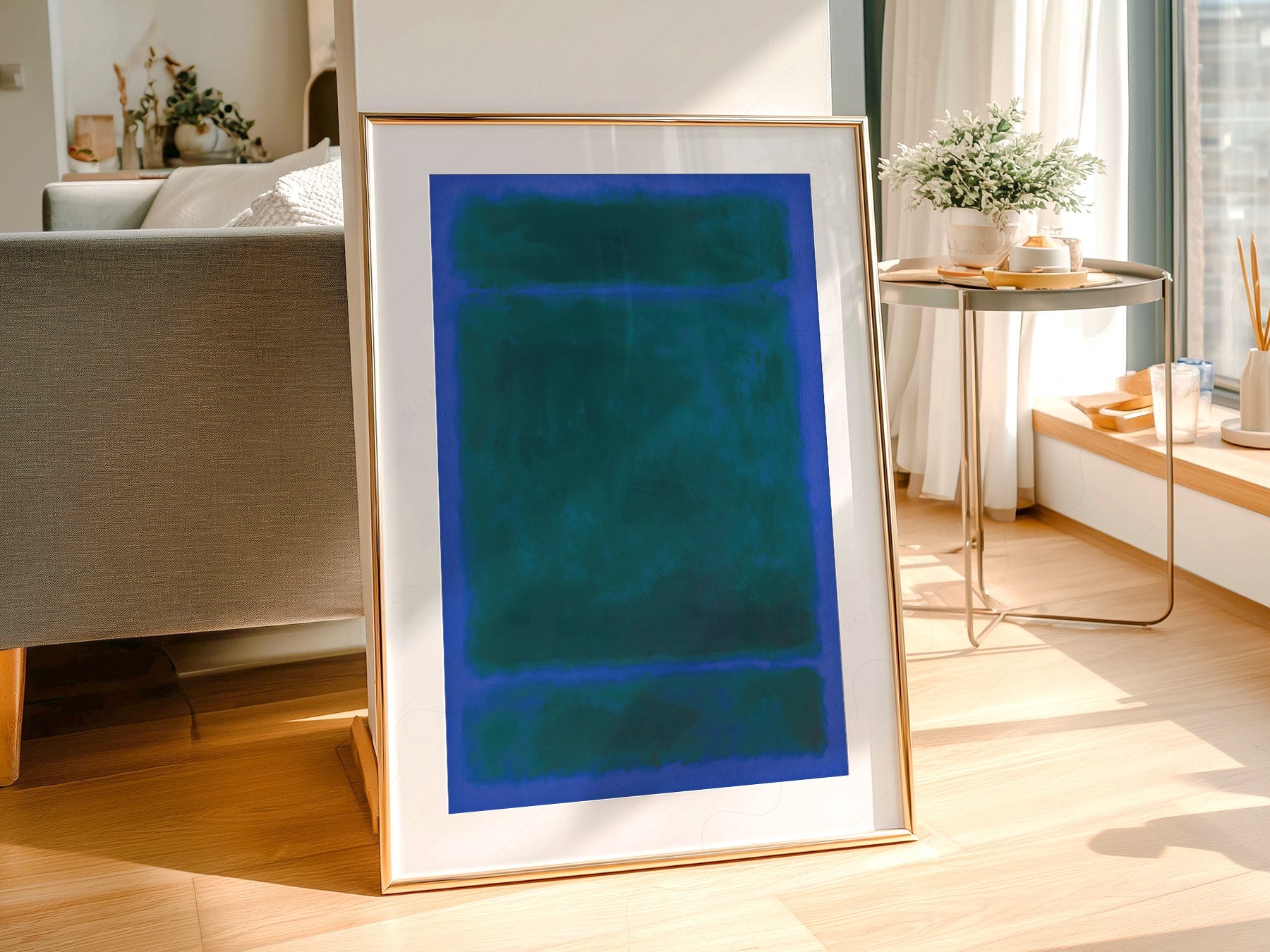 Mark Rothko Blue Green Untitled Art Print – Abstract Expressionist Poster