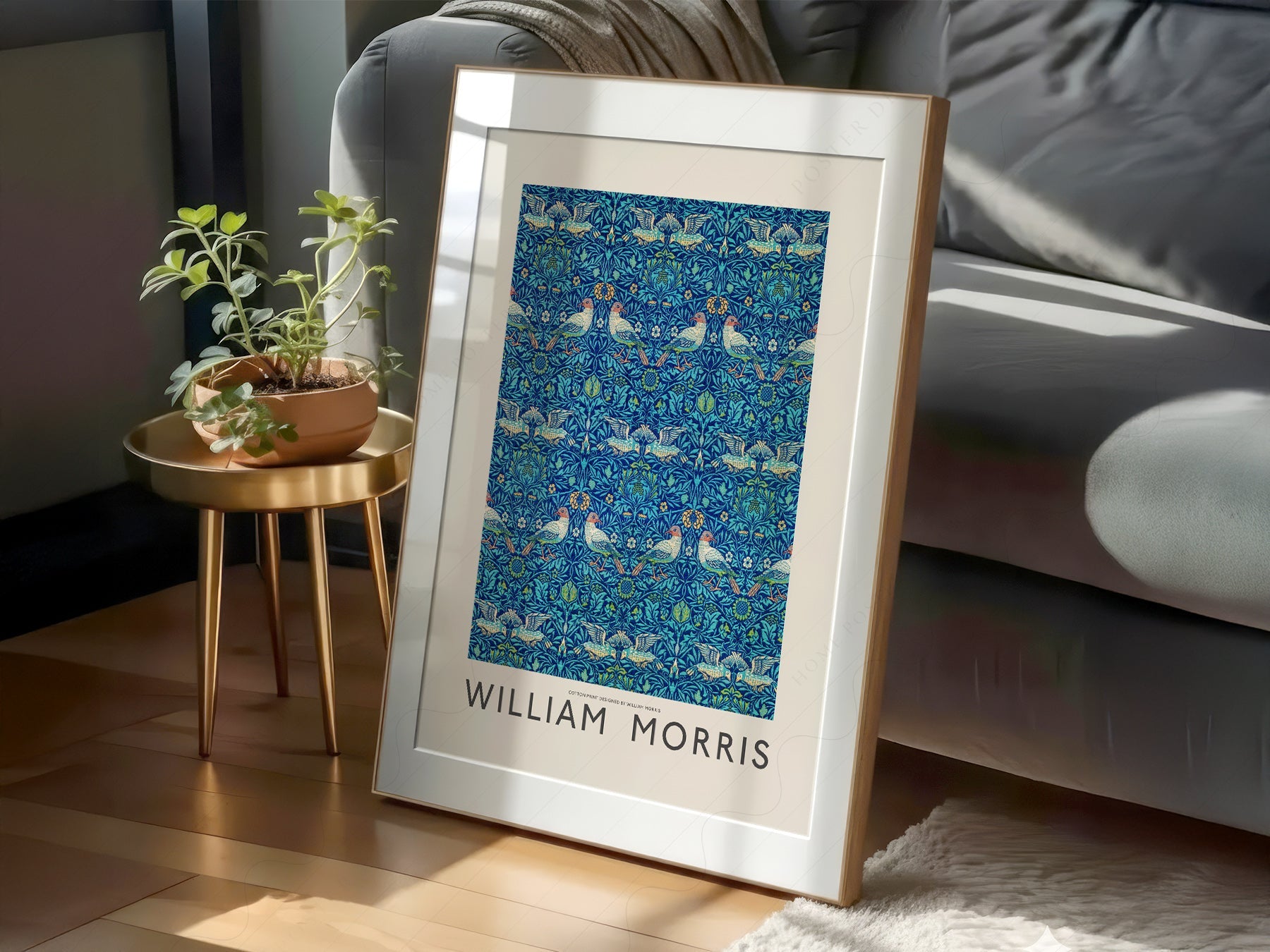 William Morris Bird Pattern Art Print – Arts and Crafts Wall Decor