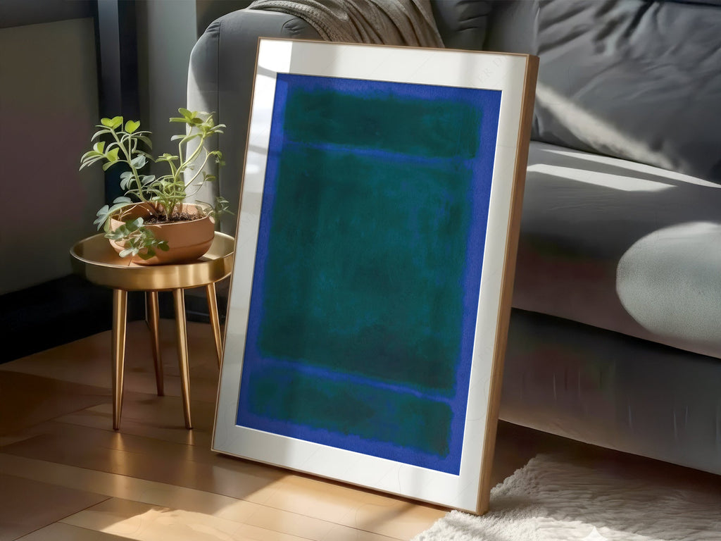 Mark Rothko Blue Green Untitled Art Print – Abstract Expressionist Poster