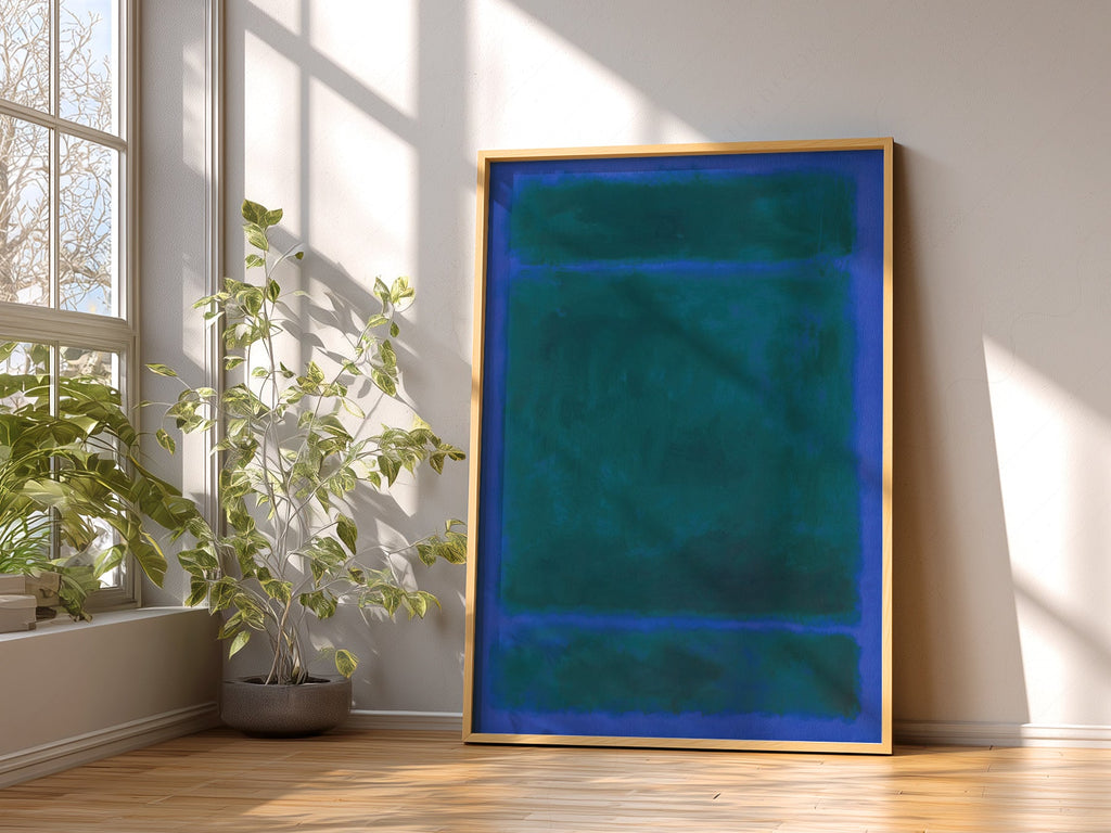 Mark Rothko Blue Green Untitled Art Print – Abstract Expressionist Poster