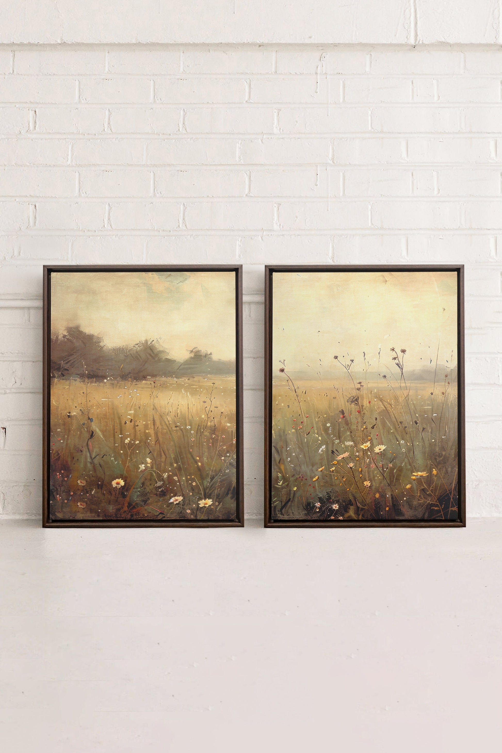 GREENSCAPE COMBINATION (2 Works on Stretched Canvas)
