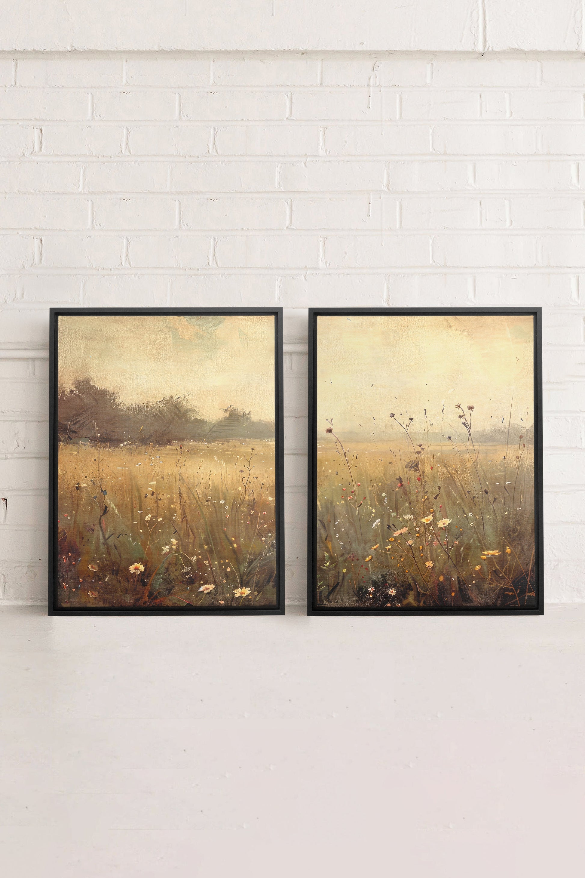 GREENSCAPE COMBINATION (2 Works on Stretched Canvas)