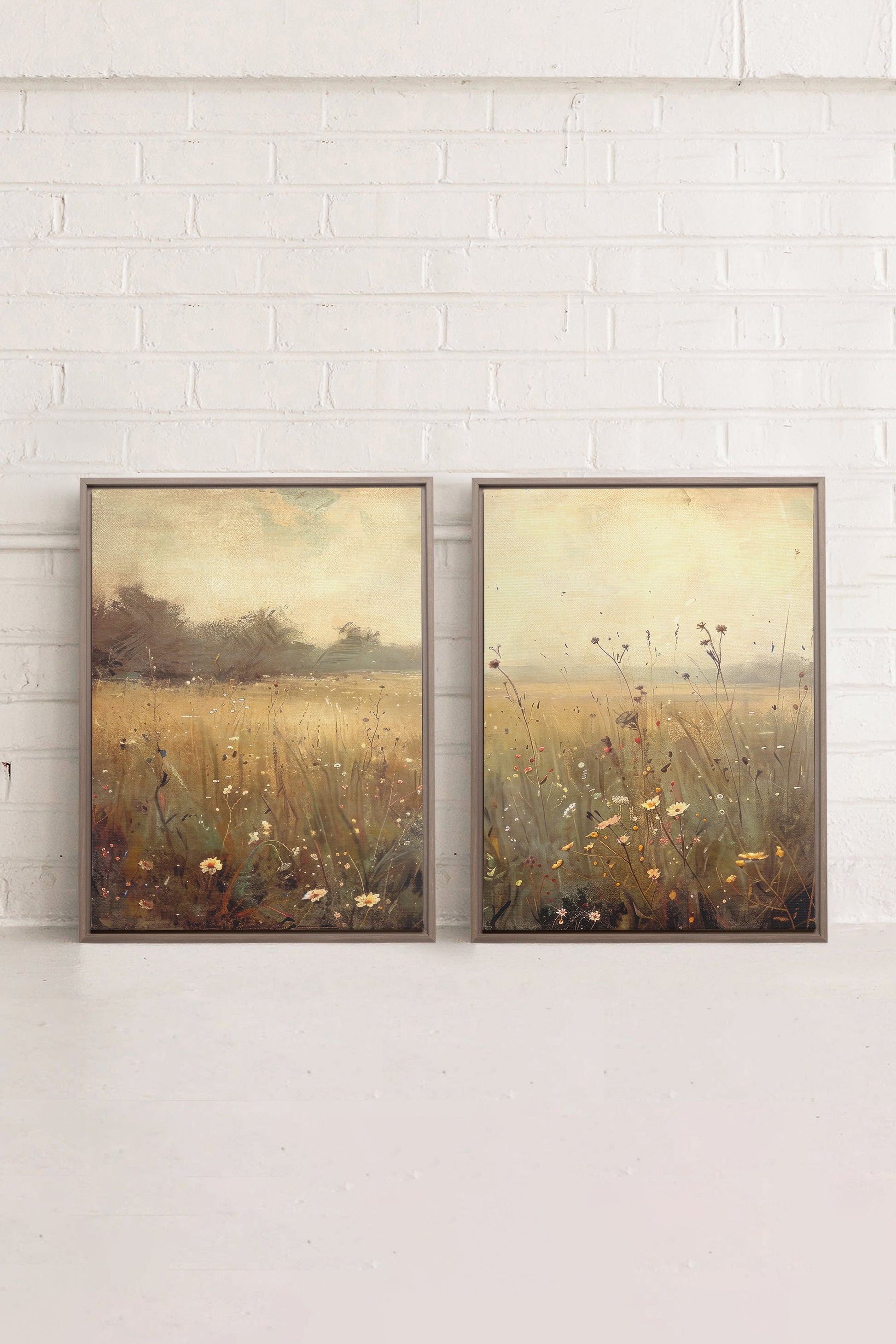 GREENSCAPE COMBINATION (2 Works on Stretched Canvas)