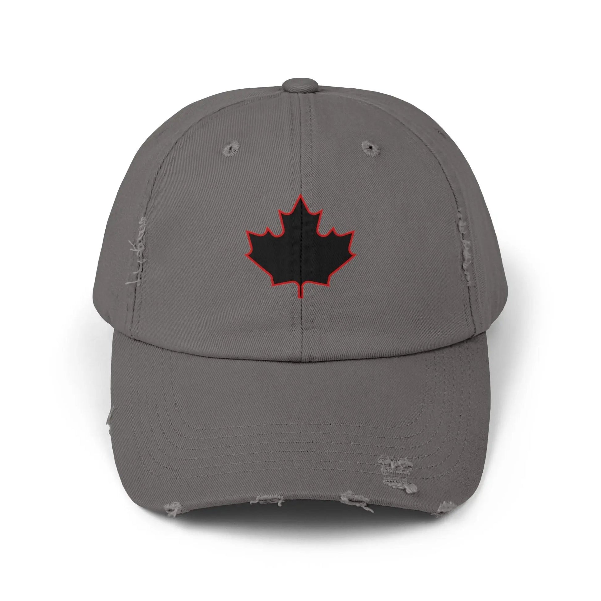 Maple Stick Distressed Hockey Cap – Retro Canadian Style