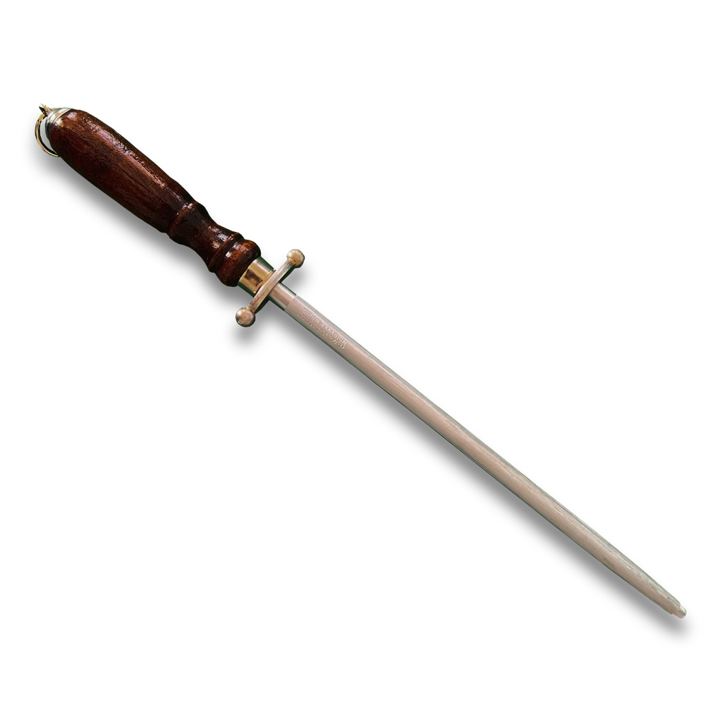 Sharpening Steel 9" Wood Handle, German Steel - #212-9