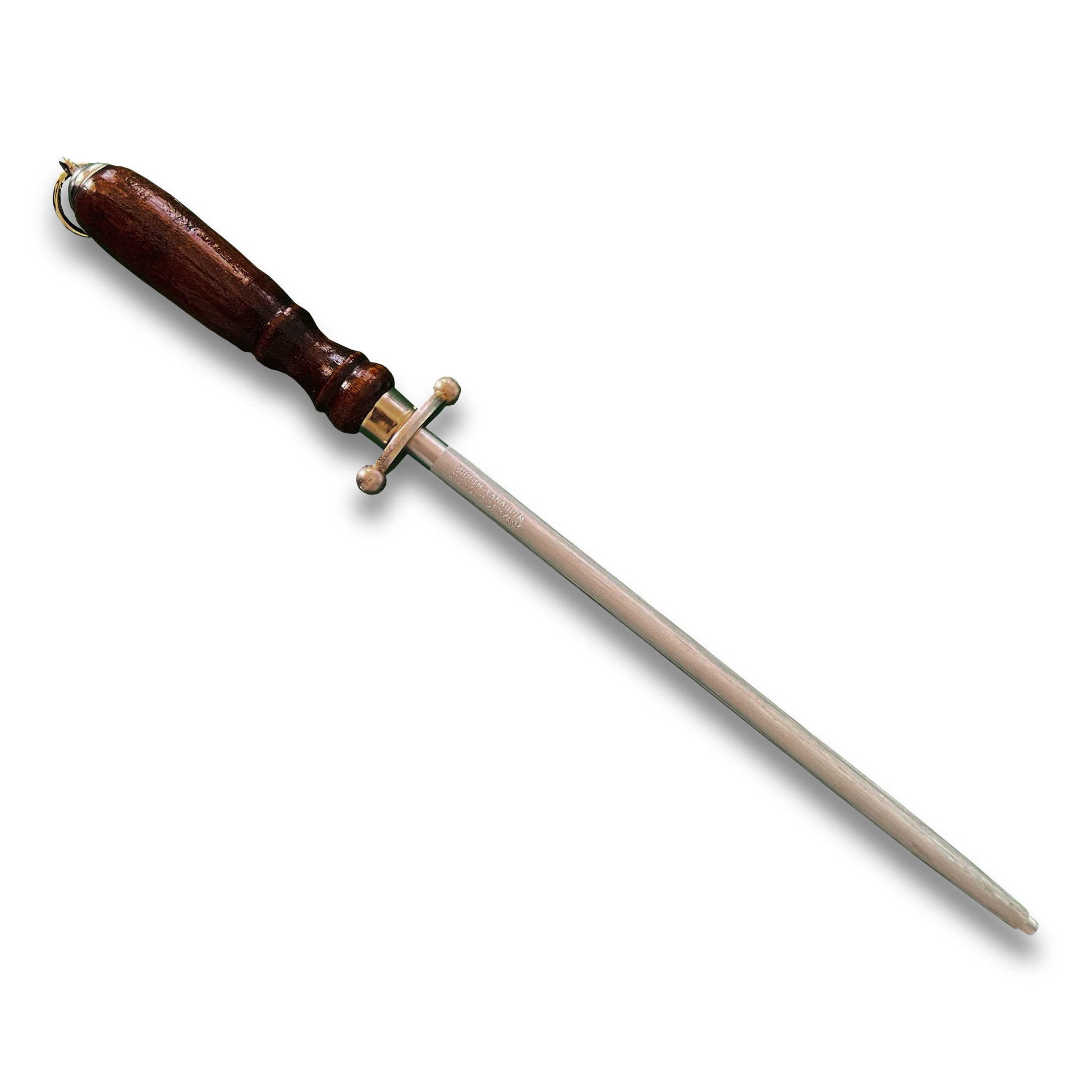 Sharpening Steel 9" Wood Handle, German Steel - #212-9