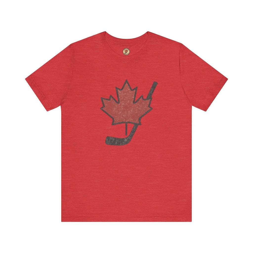 Maple Leaf Hockey Stick T-Shirt – Canadian Pride Shirt