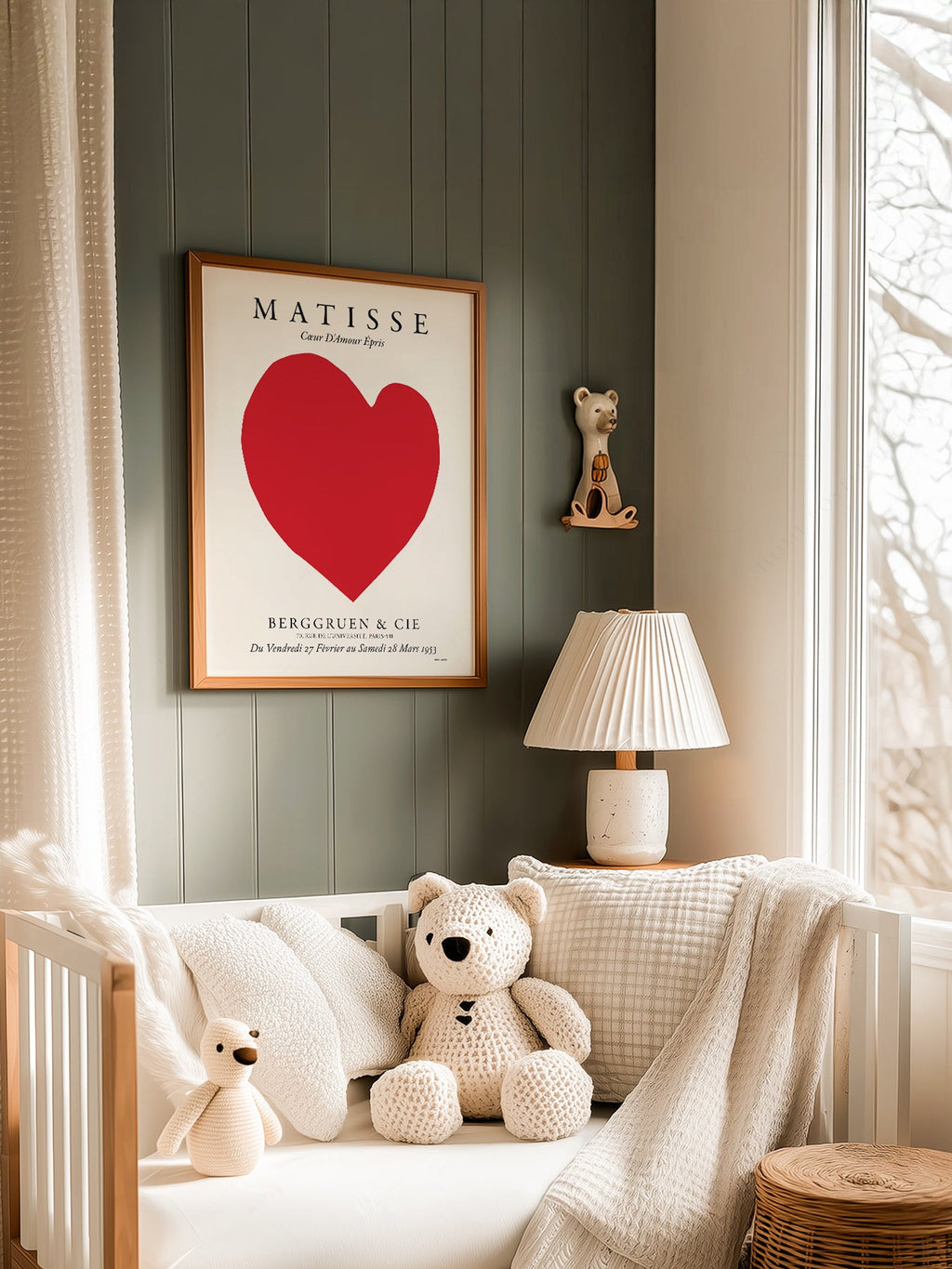 Henri Matisse Coeur D'Amour Épris Exhibition Print – Red Heart Poster