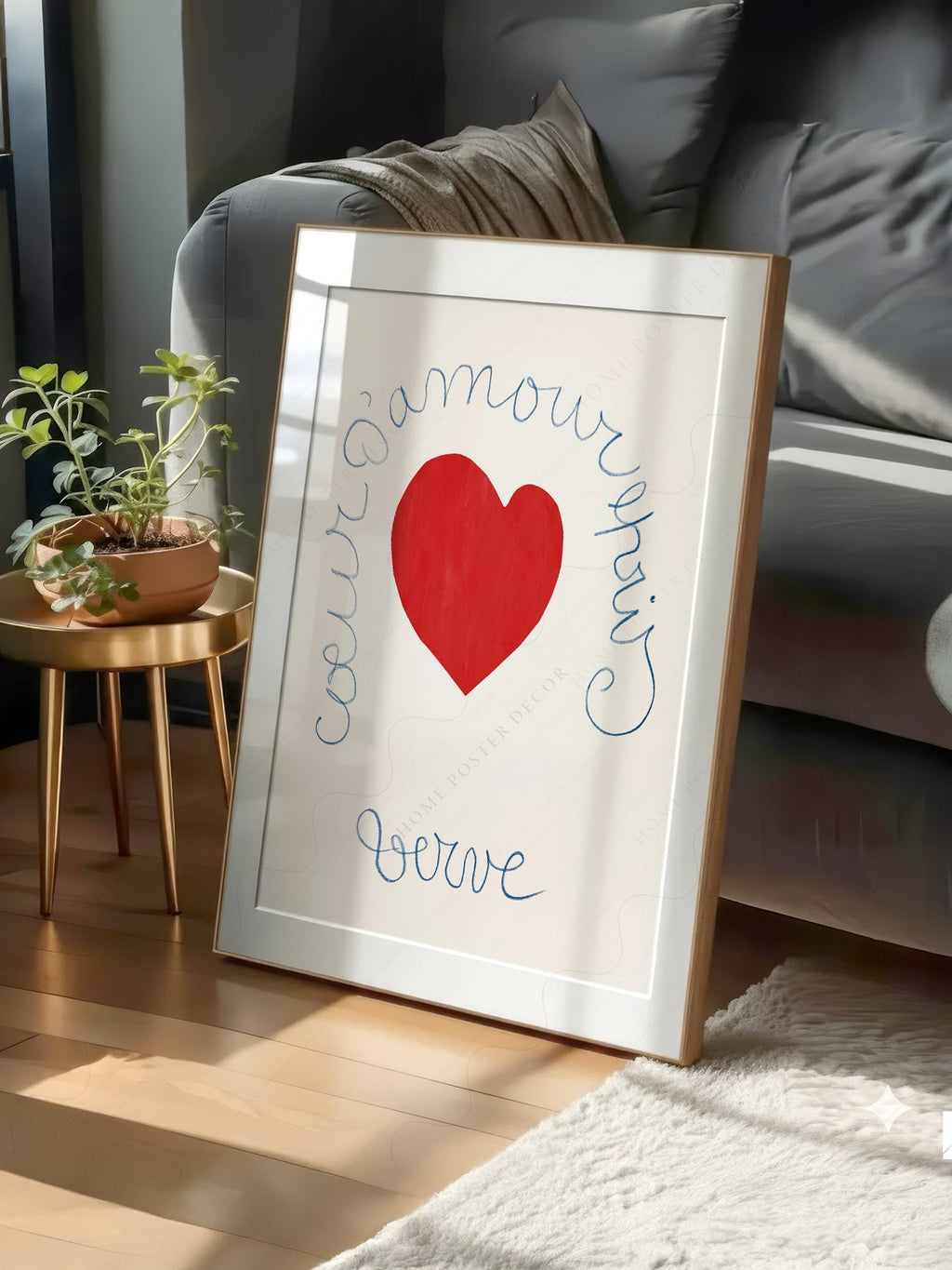Henri Matisse Coeur d'Amour Epris Art Print – Verve Heart Poster