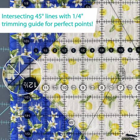 Règle de courtepointe Creative Grids 12 1/2" x 24 1/2"