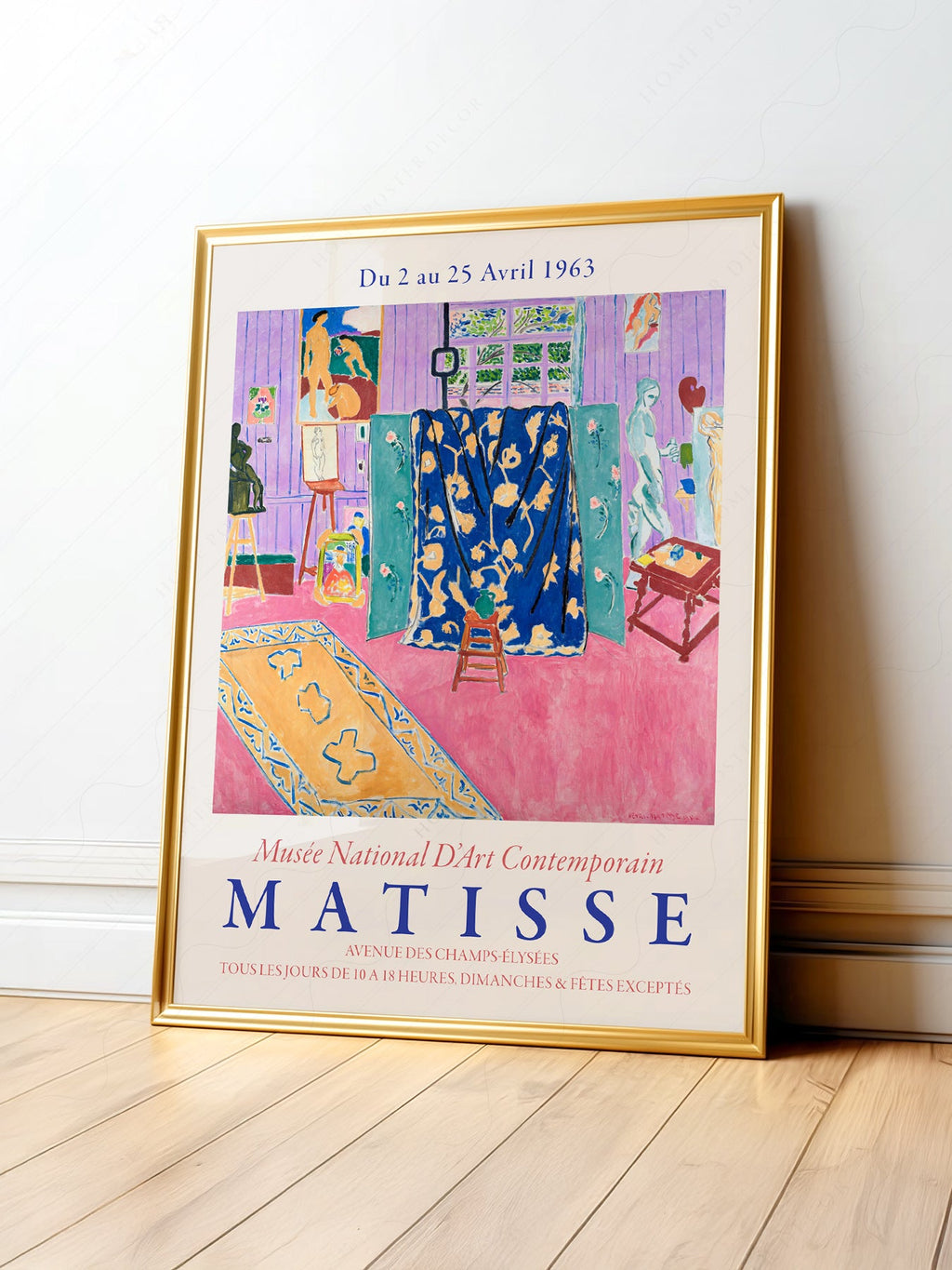 Henri Matisse The Pink Studio Exhibition Poster – Modern Wall Art Print