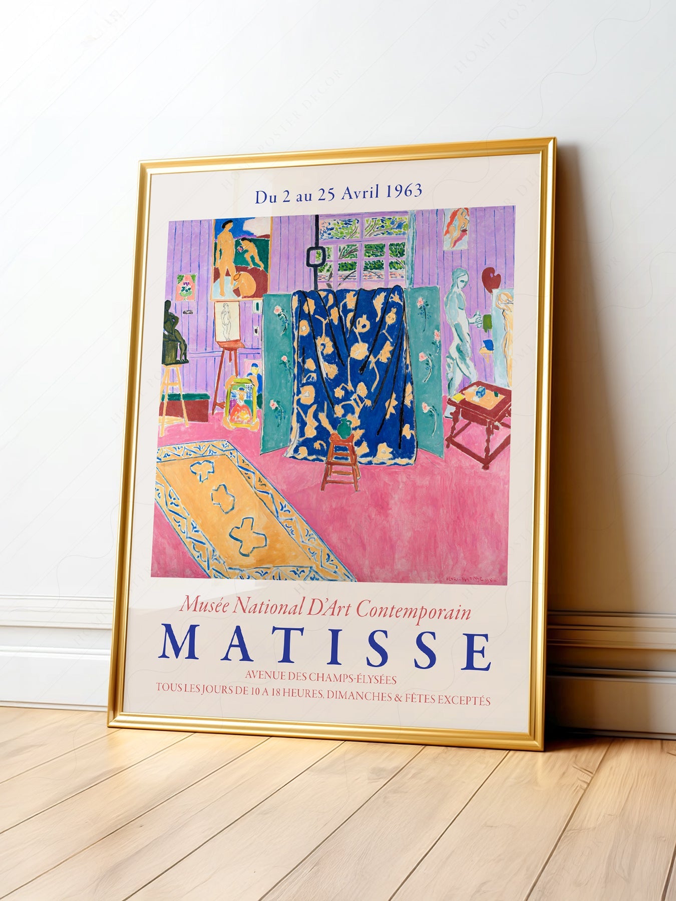 Henri Matisse The Pink Studio Exhibition Poster – Modern Wall Art Print