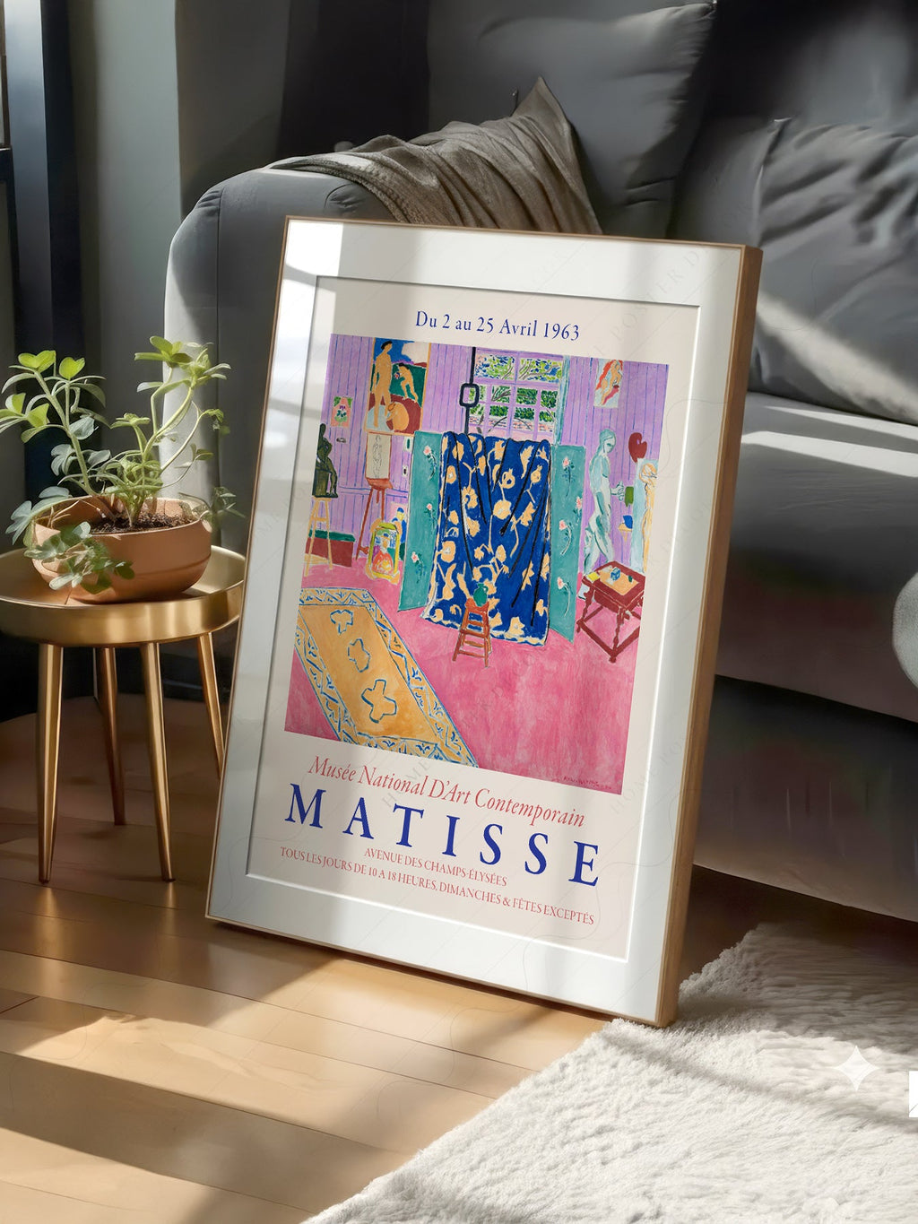 Henri Matisse The Pink Studio Exhibition Poster – Modern Wall Art Print