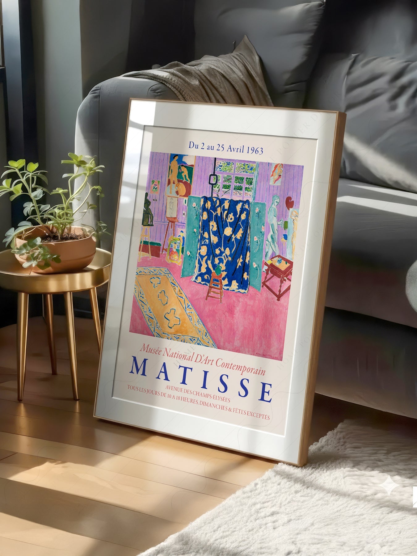 Henri Matisse The Pink Studio Exhibition Poster – Modern Wall Art Print