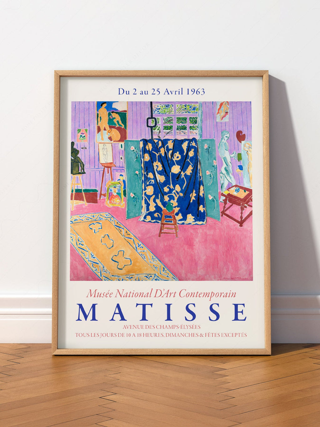 Henri Matisse The Pink Studio Exhibition Poster – Modern Wall Art Print