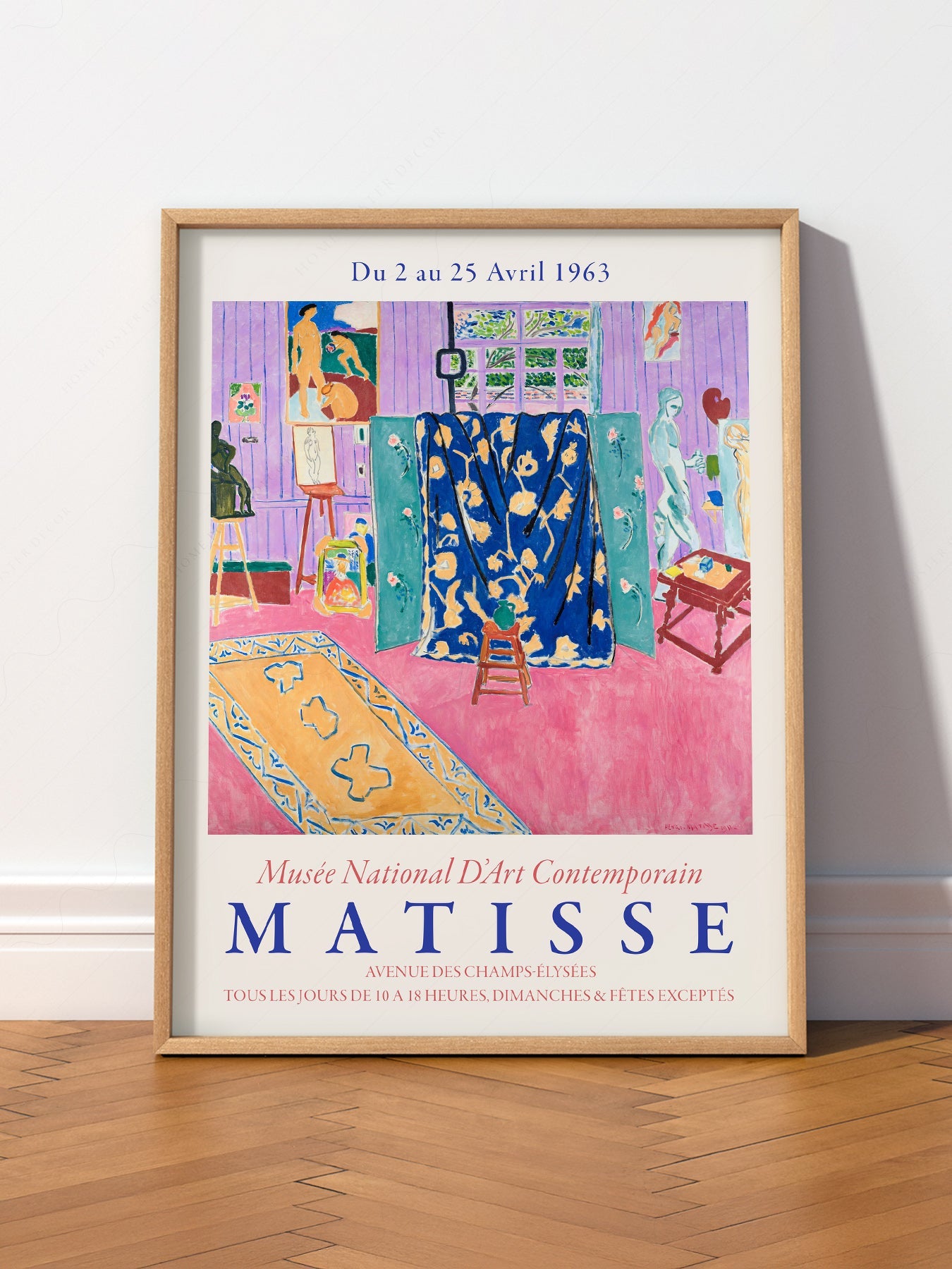 Henri Matisse The Pink Studio Exhibition Poster – Modern Wall Art Print